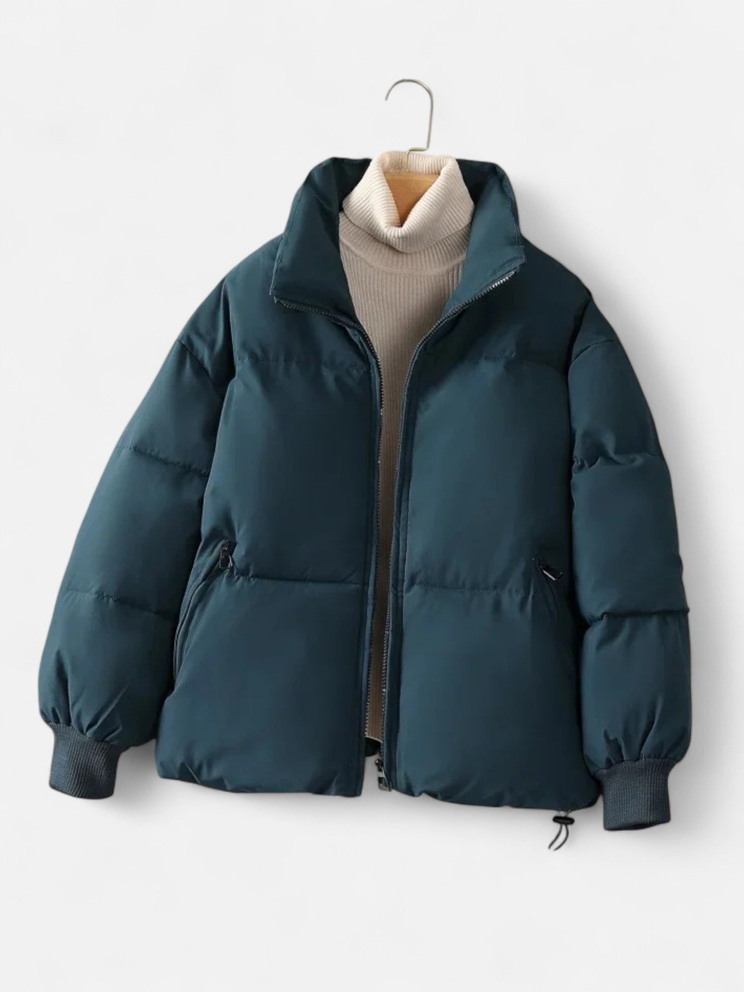 Maisonancien | Damska krótka zimowa kurtka pikowana