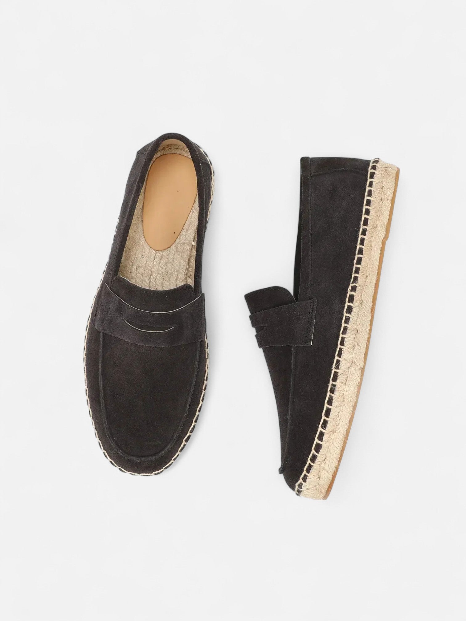 Maisonancien | Męskie espadryle z juty i zamszu bydlęcego