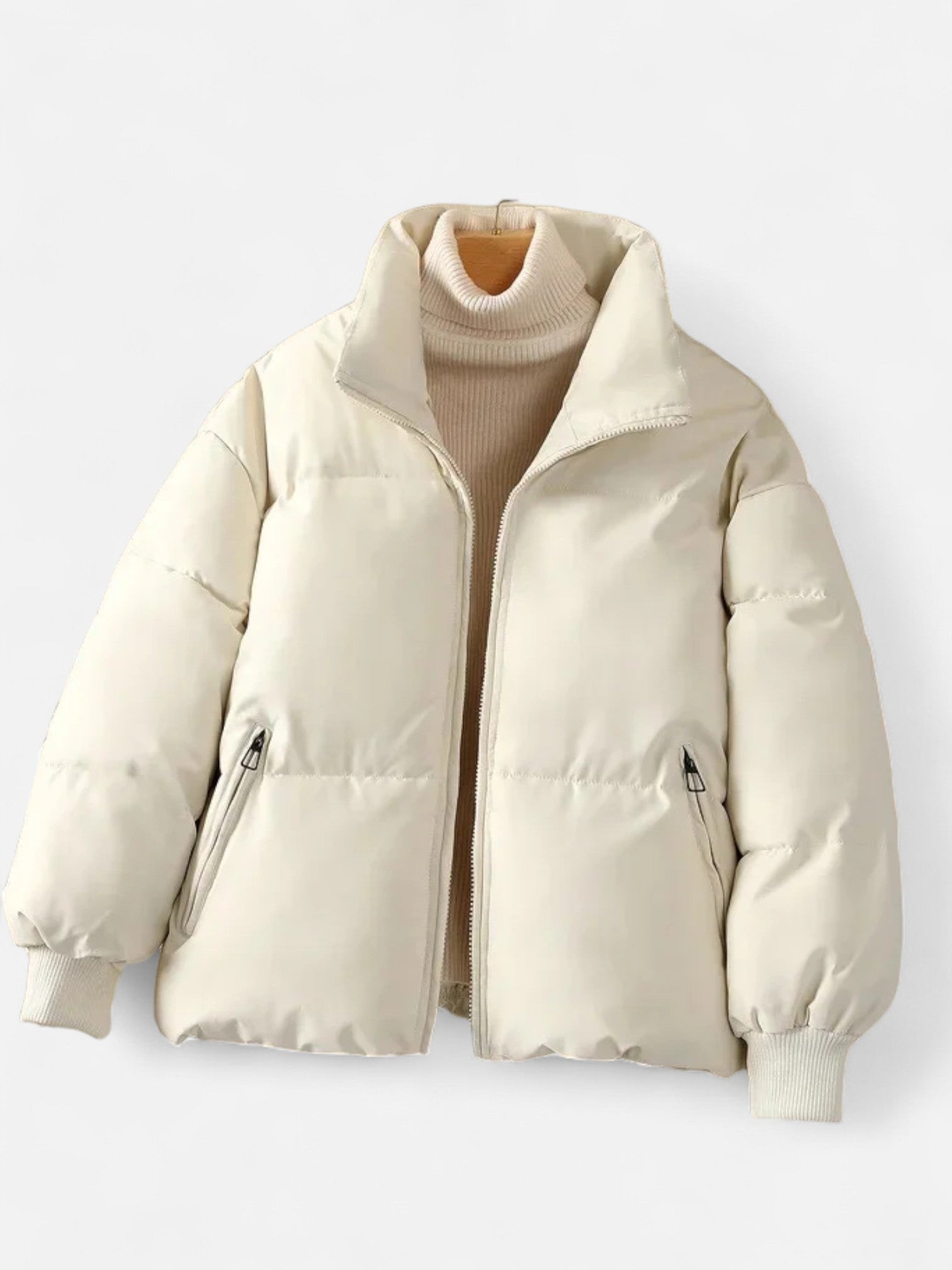 Maisonancien | Damska krótka zimowa kurtka pikowana