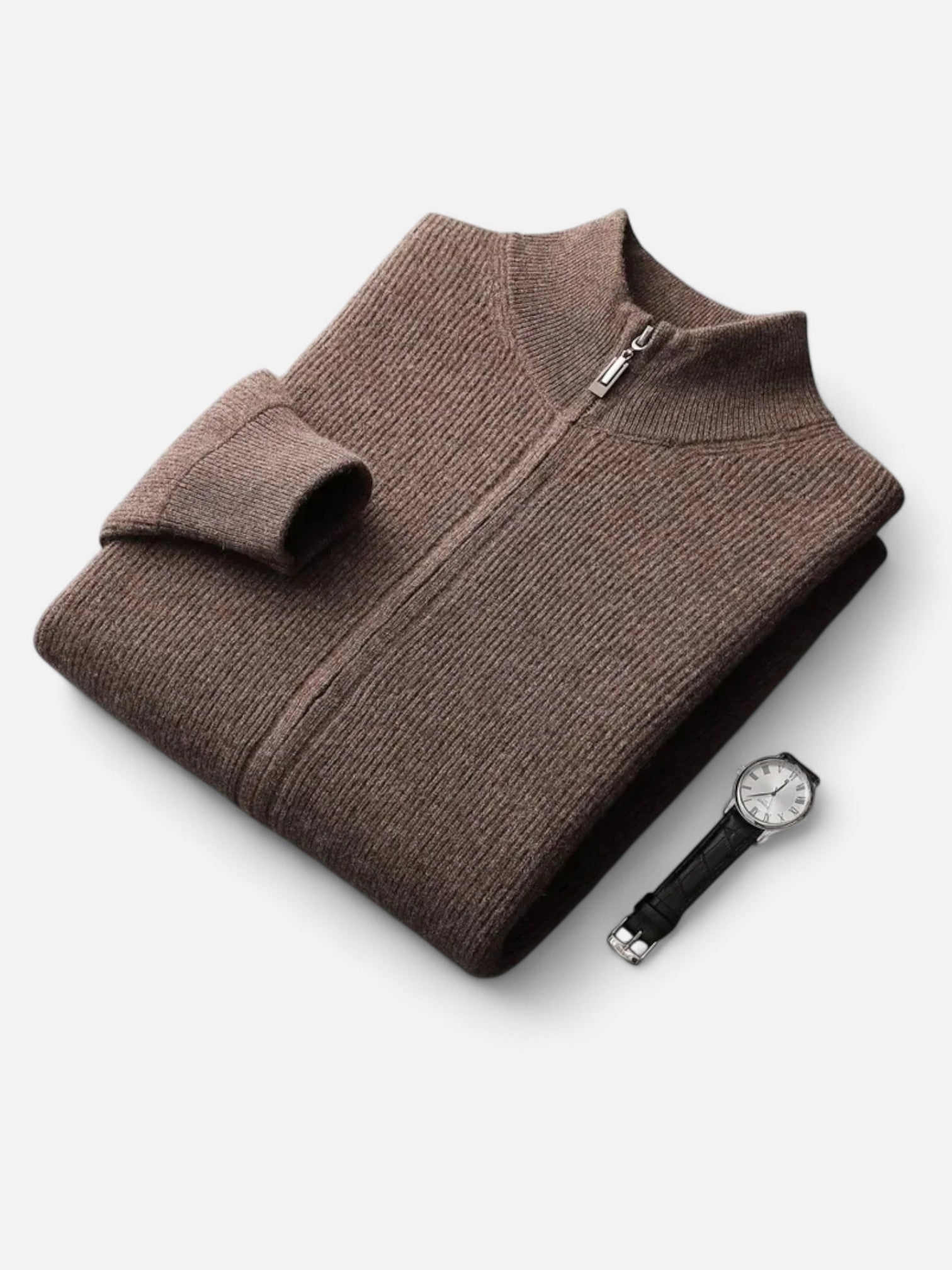 Maisonancien | Męski kardigan z wełny 100% na zamek