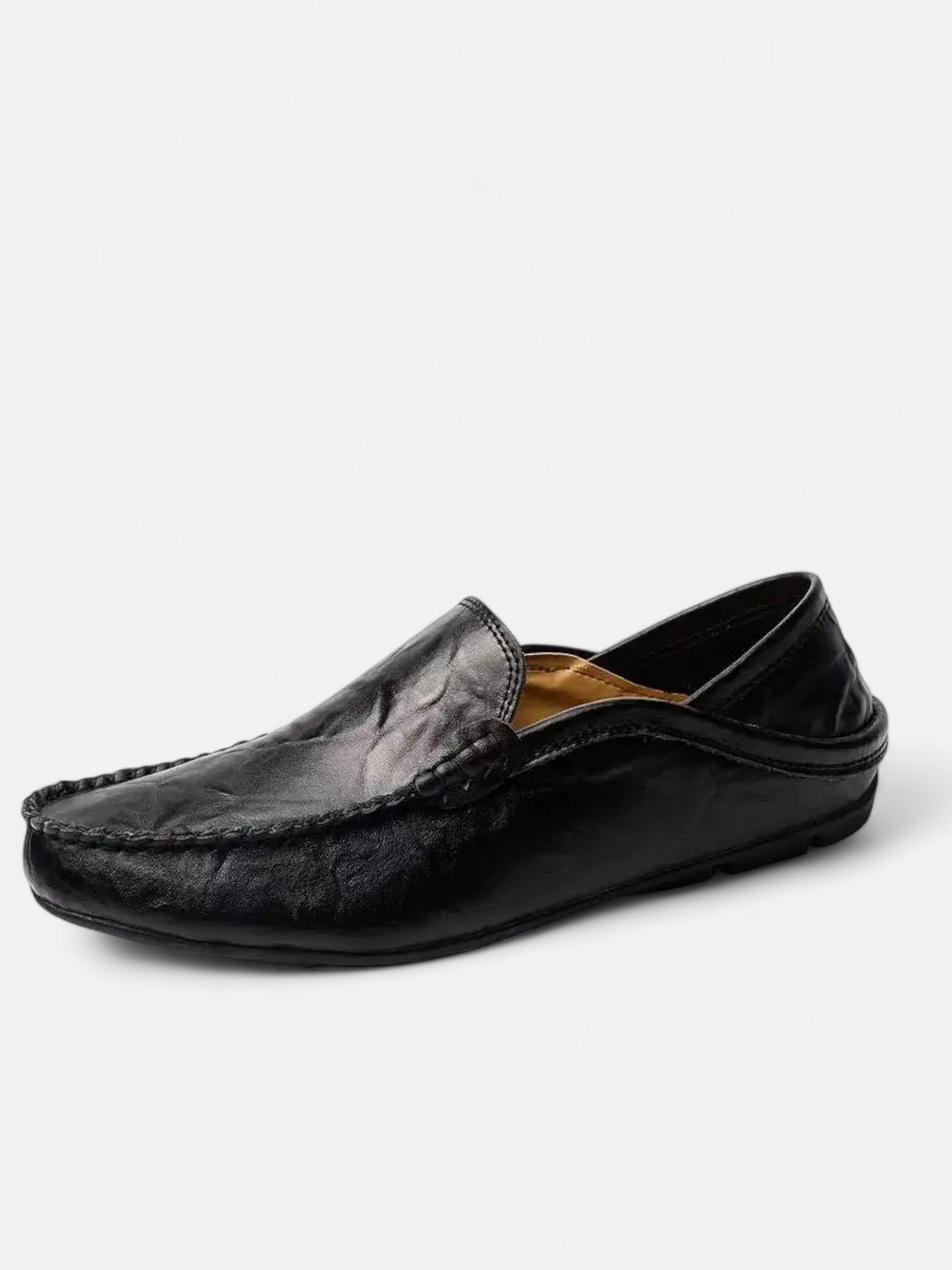 Maisonancien | Męskie letnie loafersy z perforacją ze skóry PU