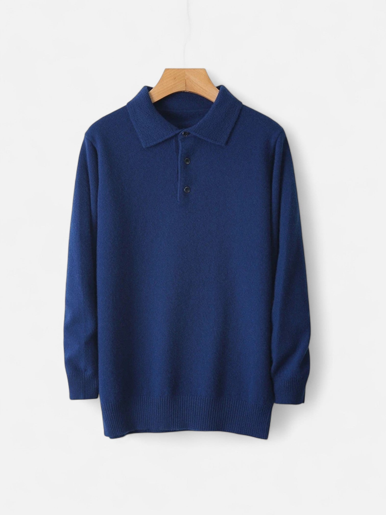 Maisonancien | Męski sweter polo z wełny merynosów