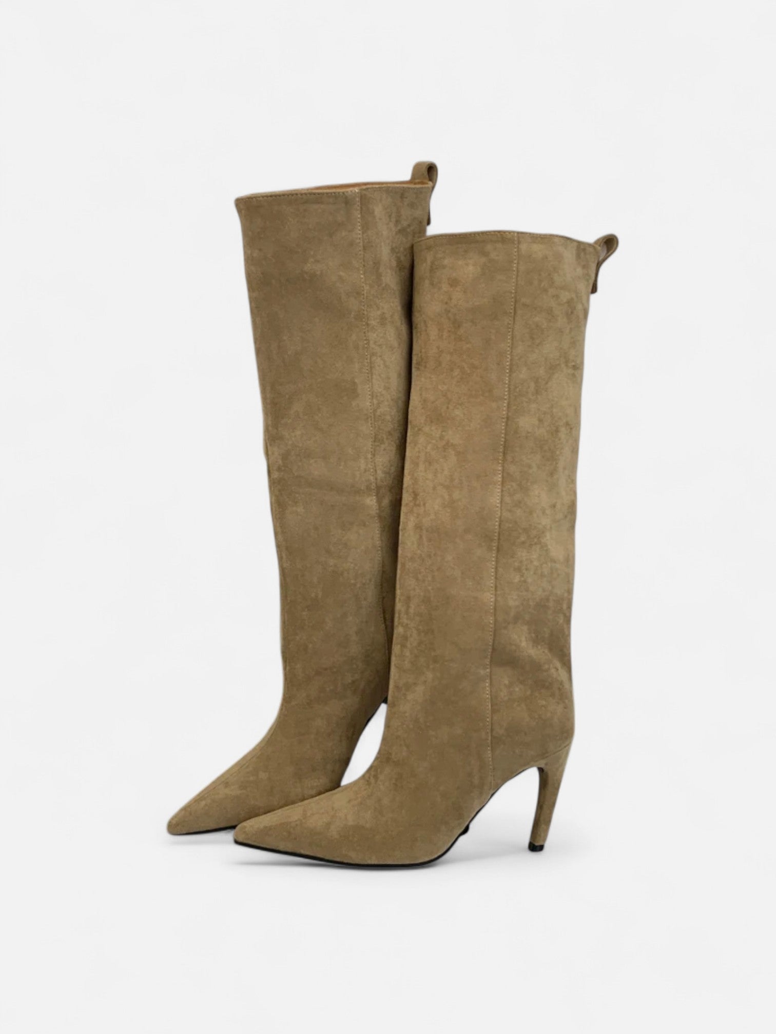 Maisonancien | Damskie kozaki na cienkim obcasie z noskiem w szpic