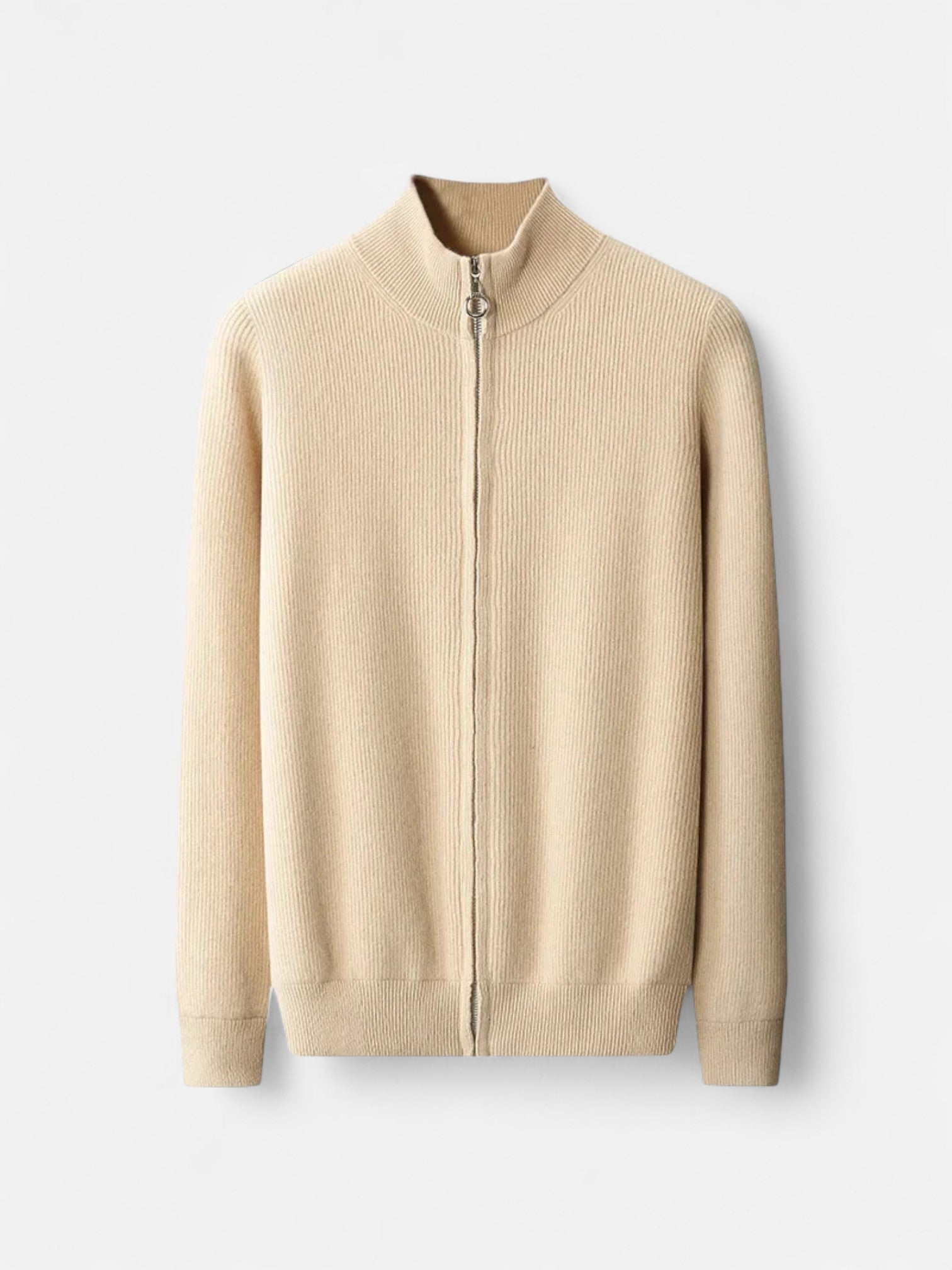 Maisonancien | Męski kardigan z wełny 100% na zamek