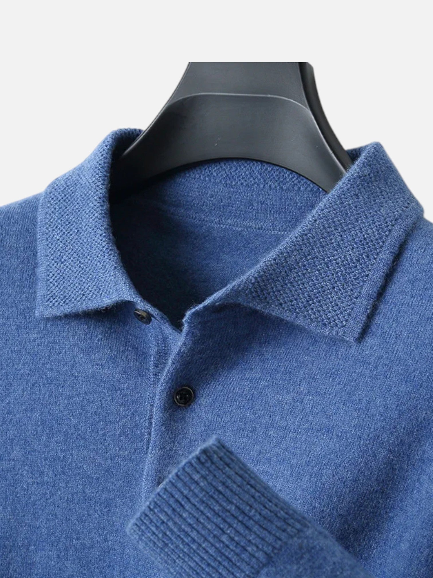 Maisonancien | Męski sweter polo z wełny merynosów