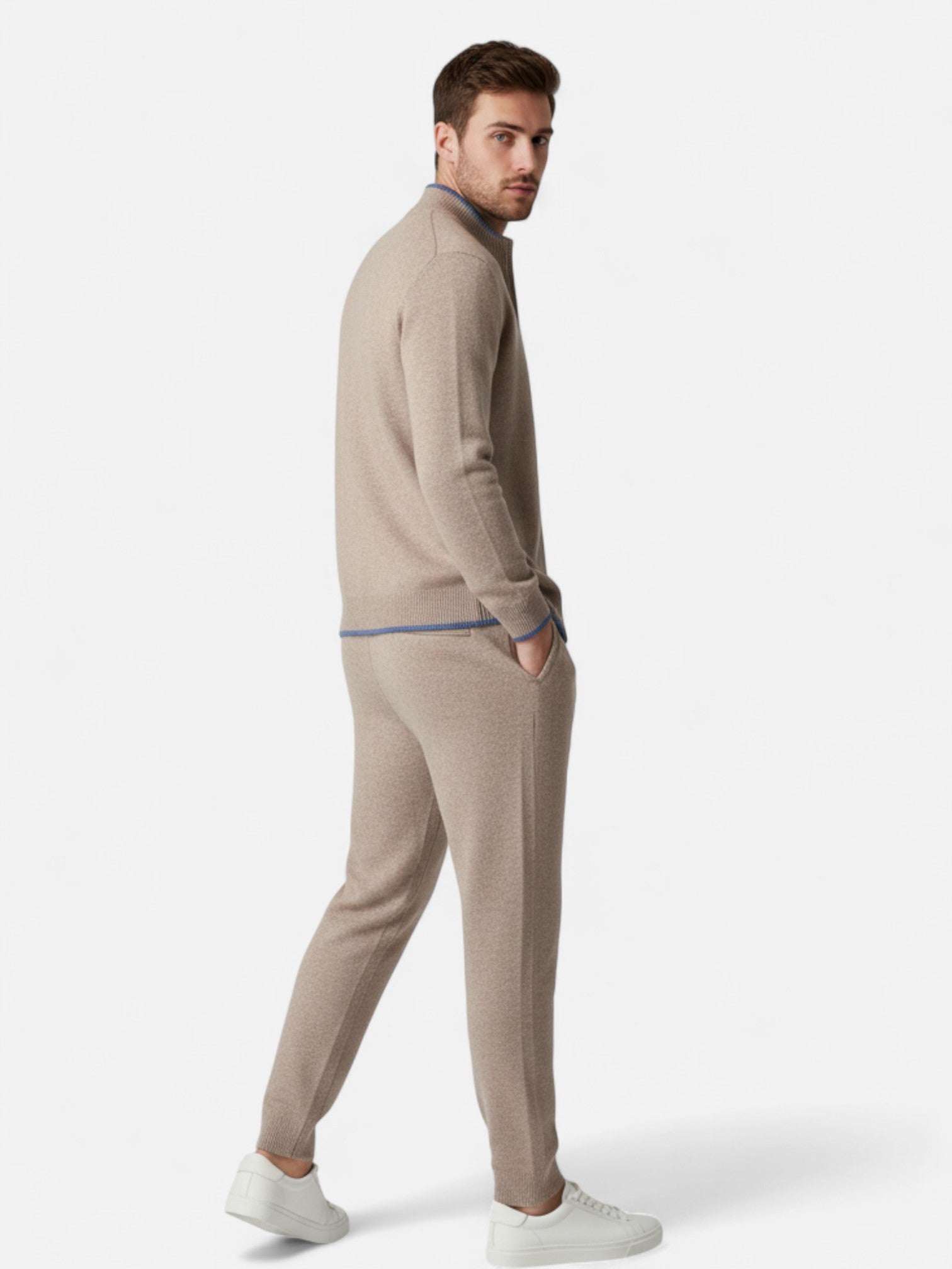 Maisonancien | Męski Wełniany Zestaw Lounge – Komfort w Stylu Heritage