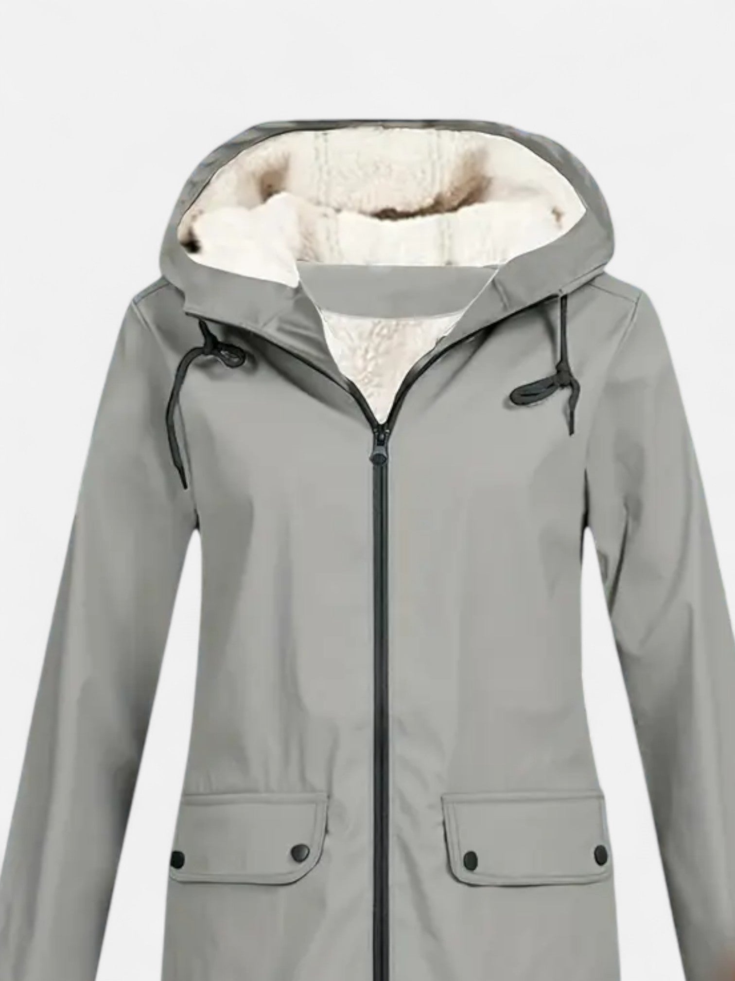 Maisonancien | Damska zimowa kurtka wiatrówka z kapturem