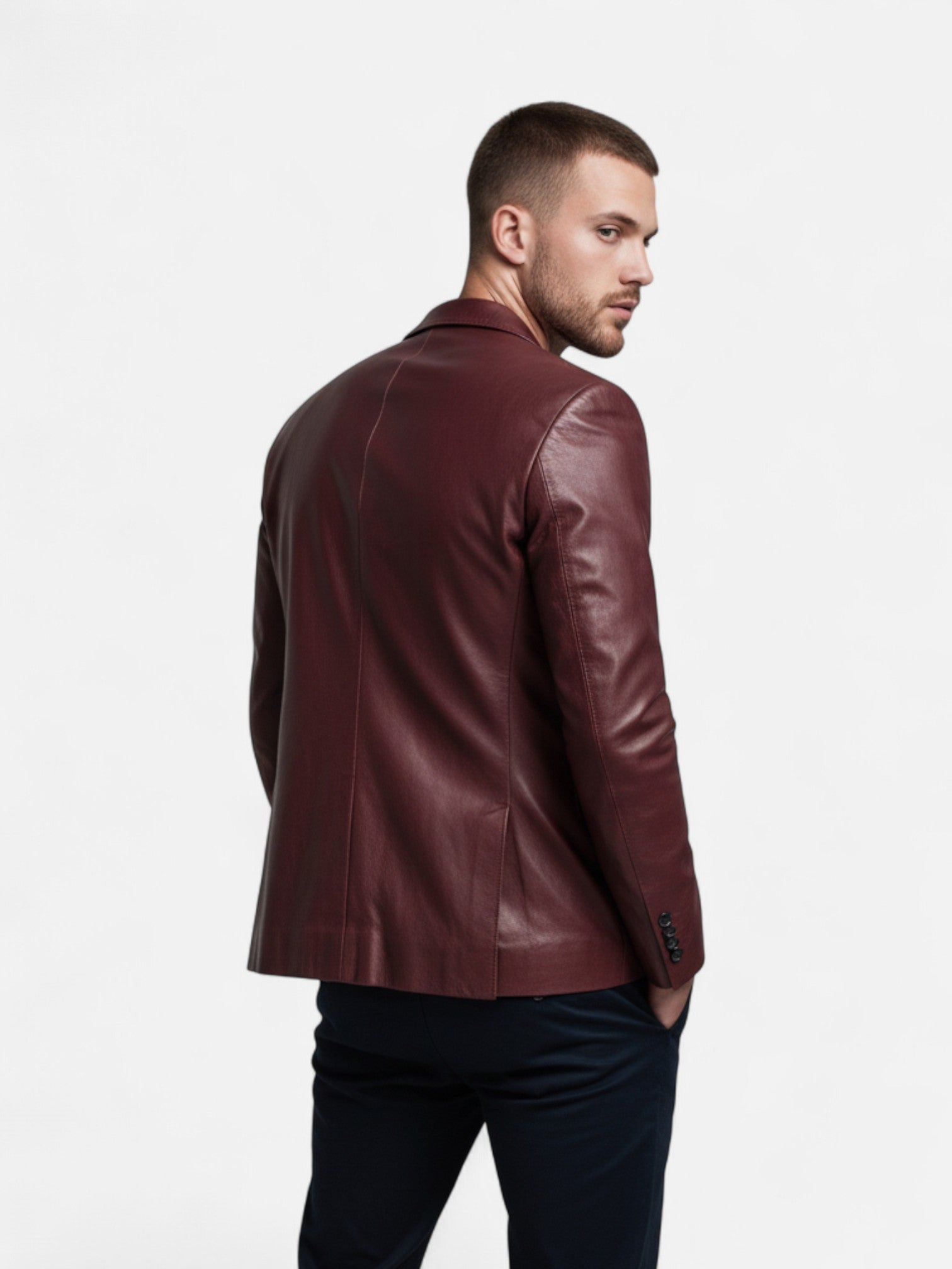 Maisonancien | Męska Skórzana Kurtka – Nowoczesna Klasa i Charakter