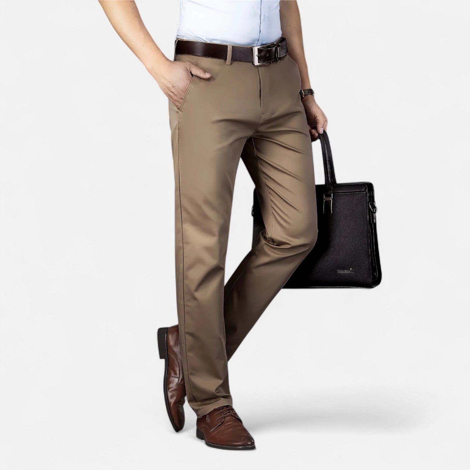 Maisonancien | Męskie spodnie business – styl angielski codzienny