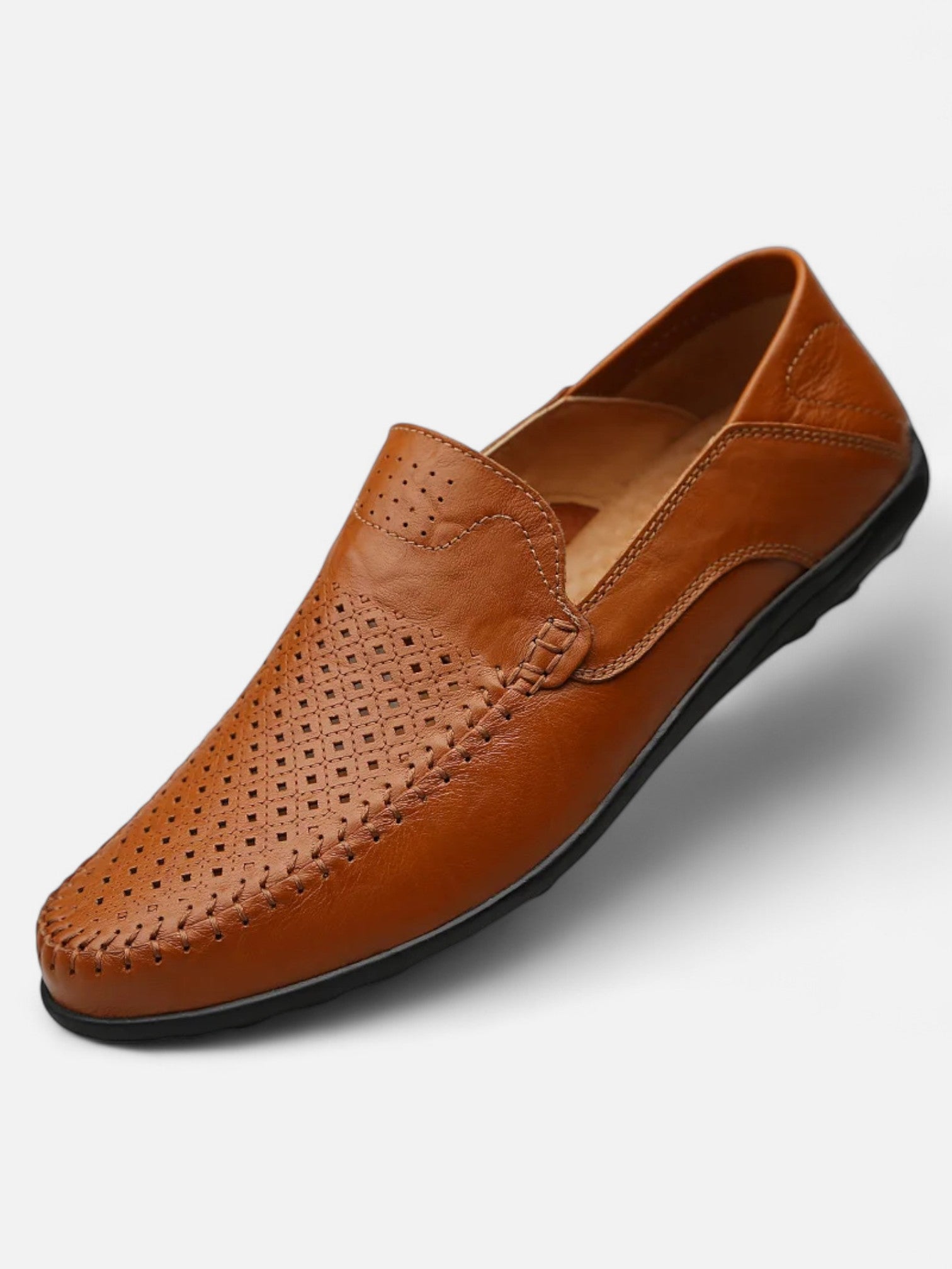 Maisonancien | Męskie loafersy z naturalnej skóry bydlęcej