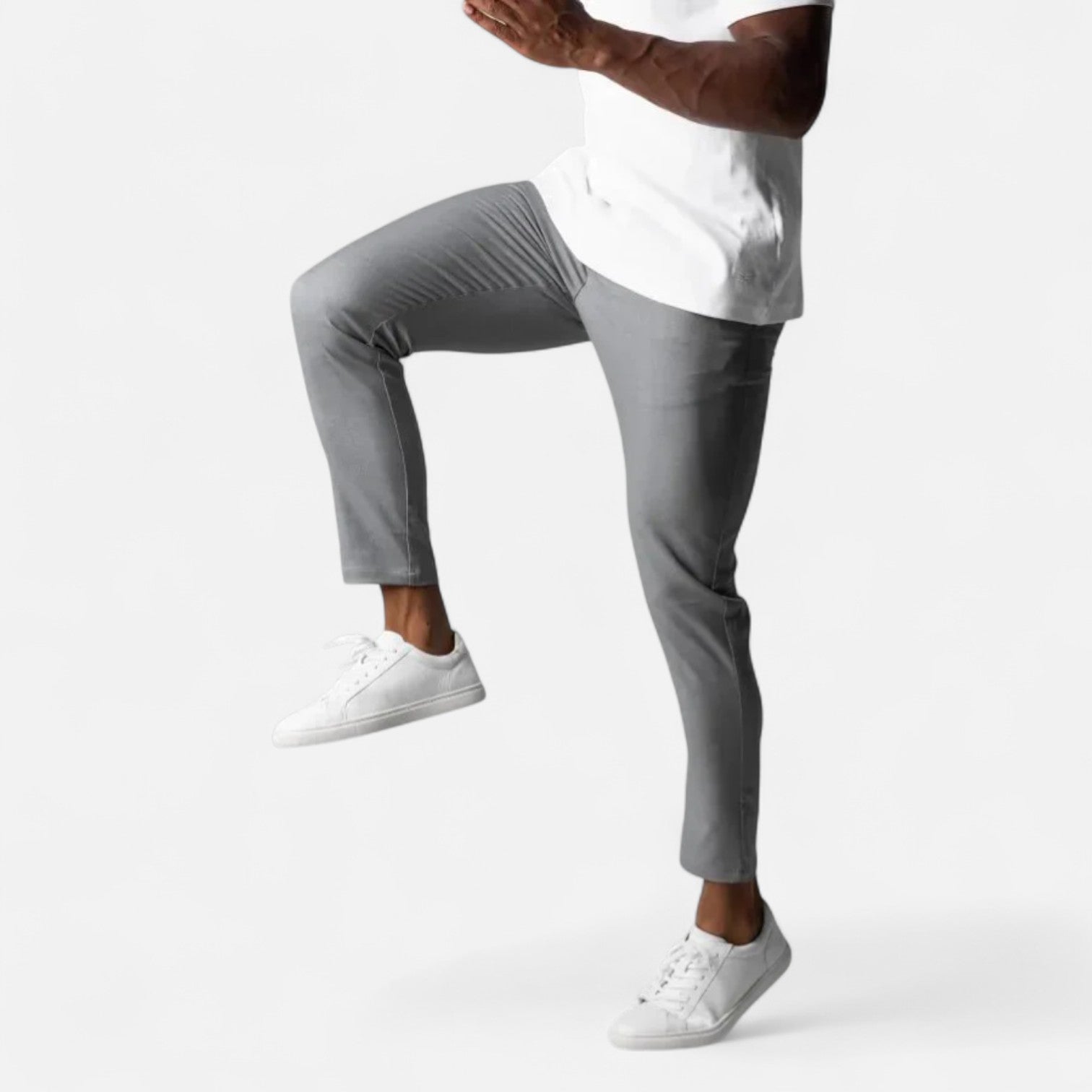 Maisonancien | Mężczyzna Slim-Fit Chinos z Elastycznego Materiału