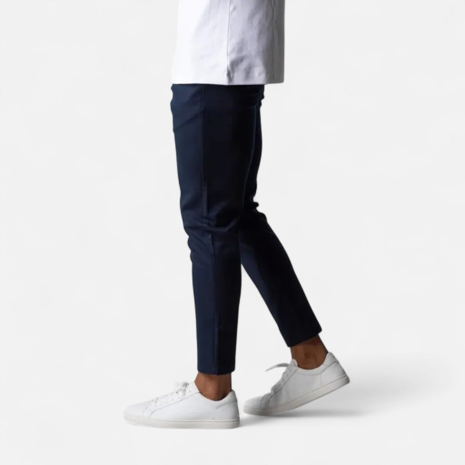 Maisonancien | Mężczyzna Slim-Fit Chinos z Elastycznego Materiału