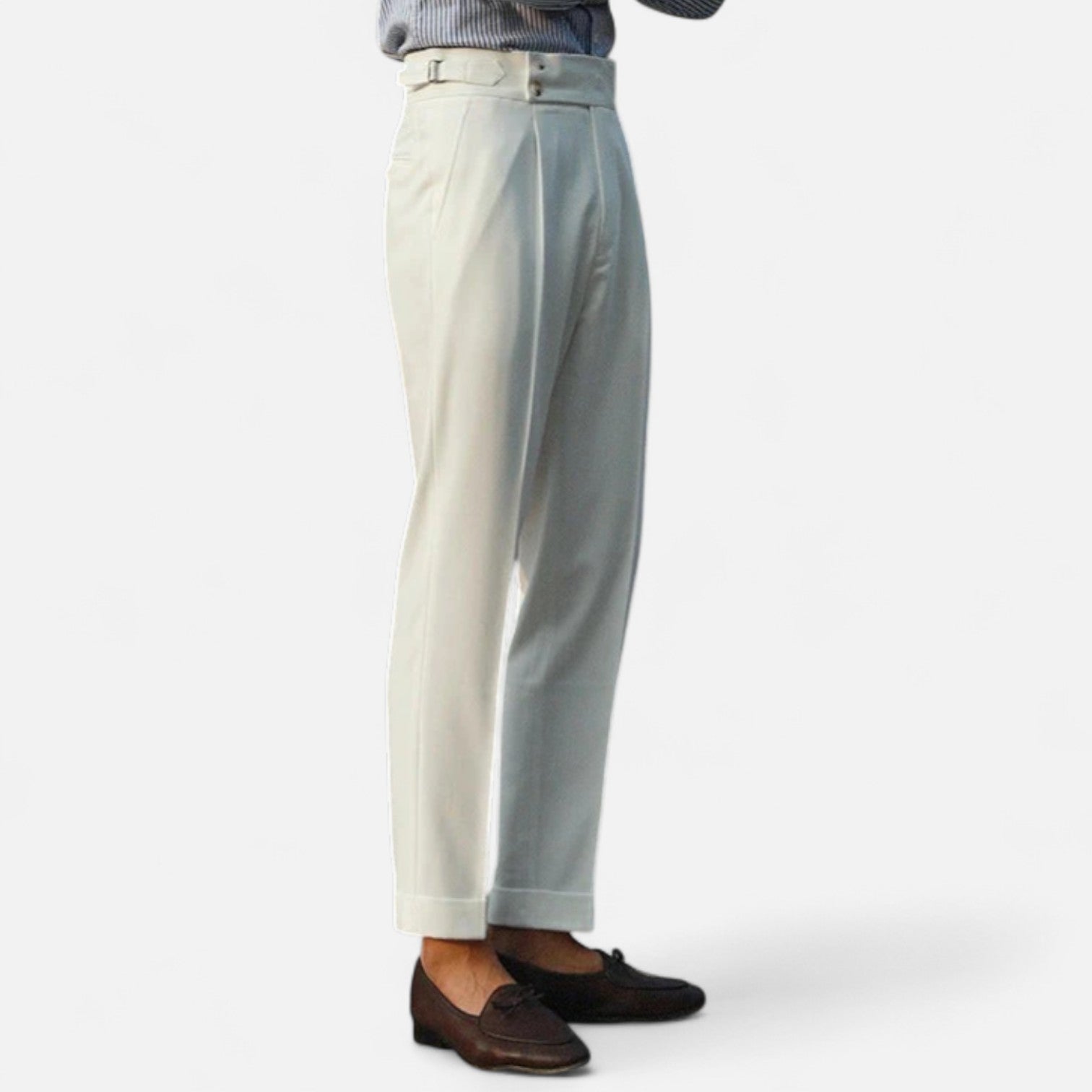 Maisonancien | Mężczyzna Klasyczne Spodnie z Podwójnym Zapięciem