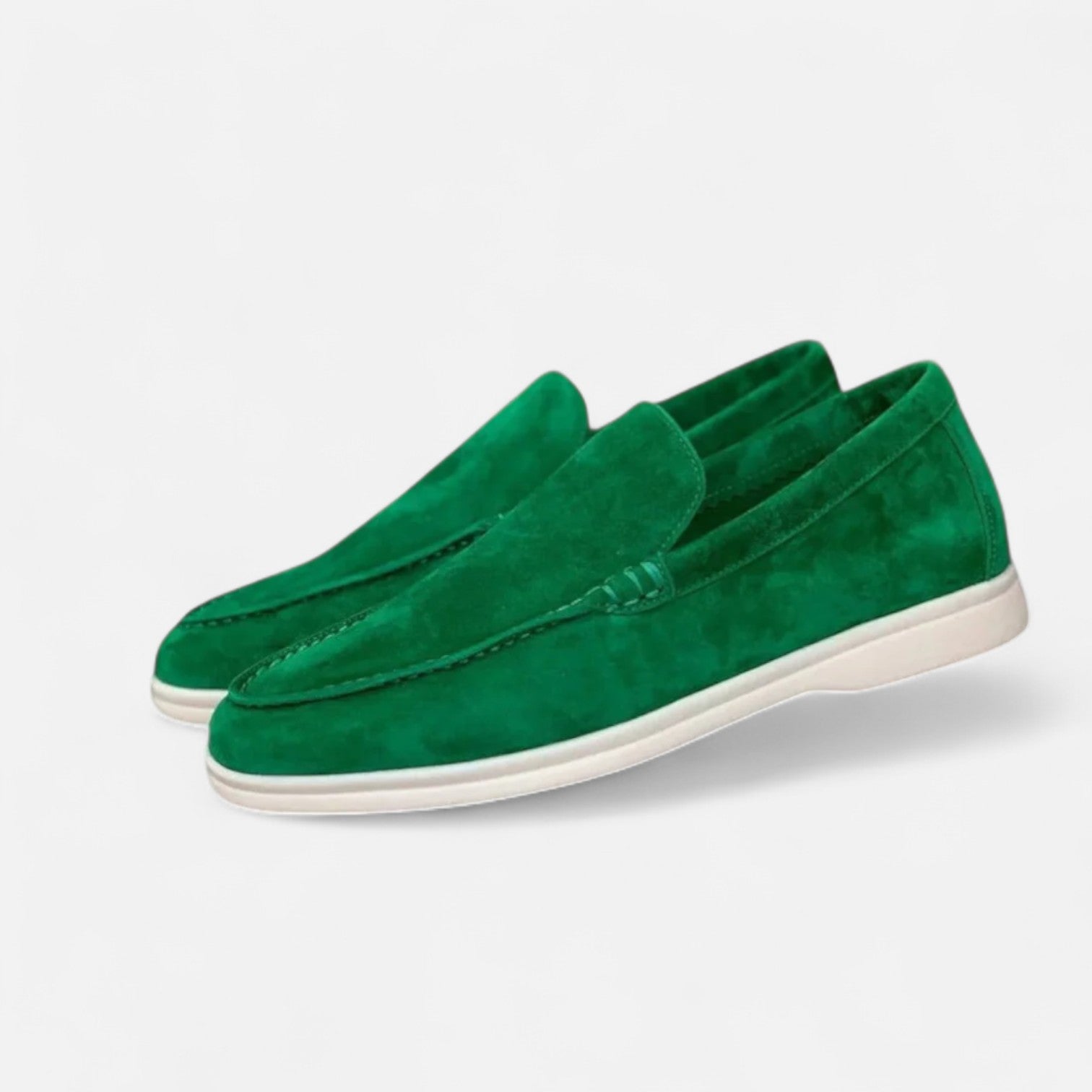 Maisonancien | Mężczyzna Ręcznie Wykonane Mokasyny z Zamszowym Wykończeniem