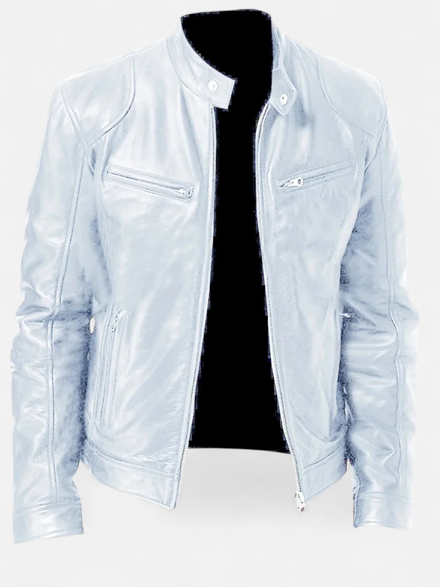 Maisonancien | Męska Kurtka z Ekoskóry – Klasyczny Styl