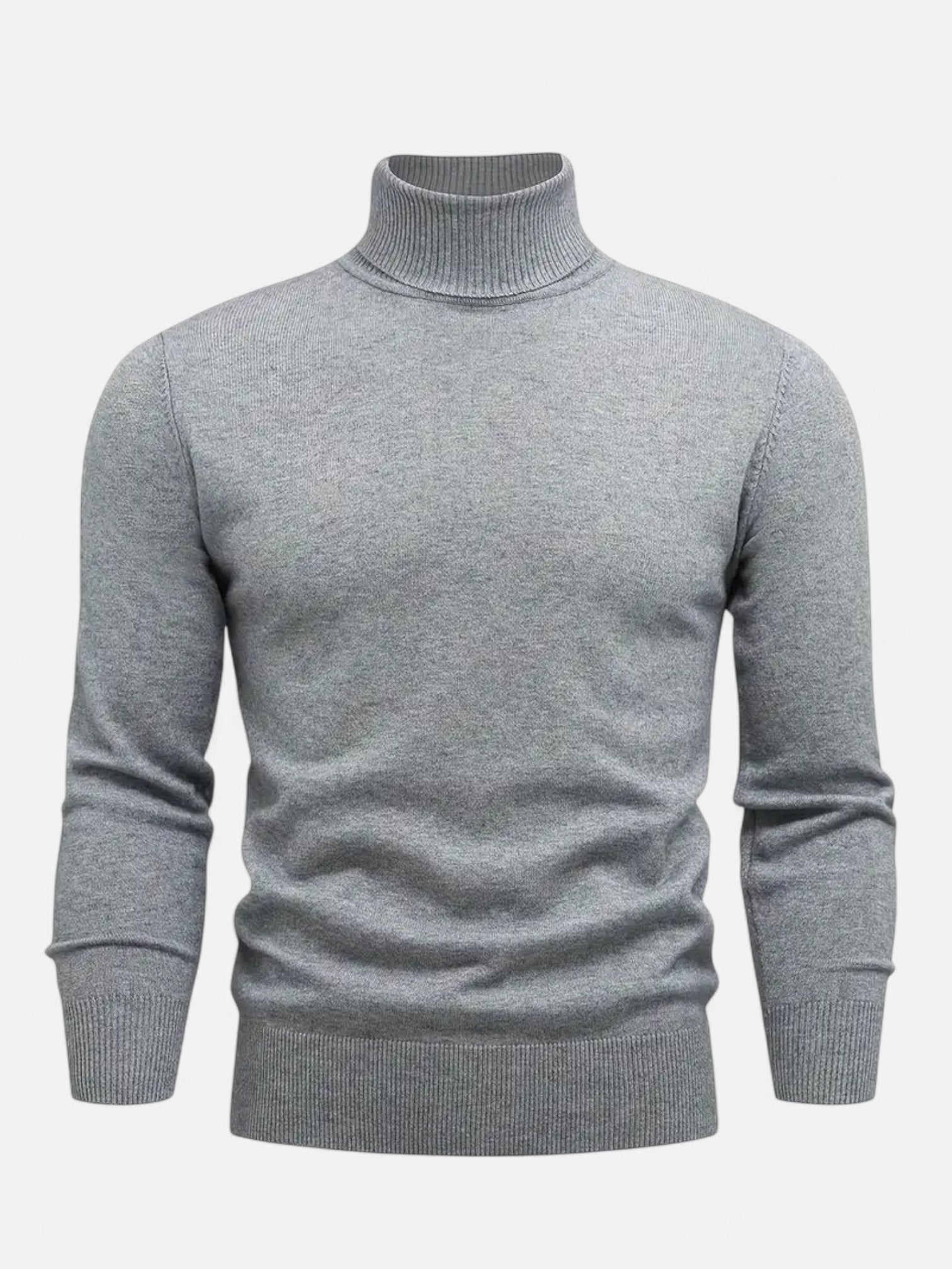 Maisonancien | Męski Sweter Zimowy – Golf High Neck Casual Elegance