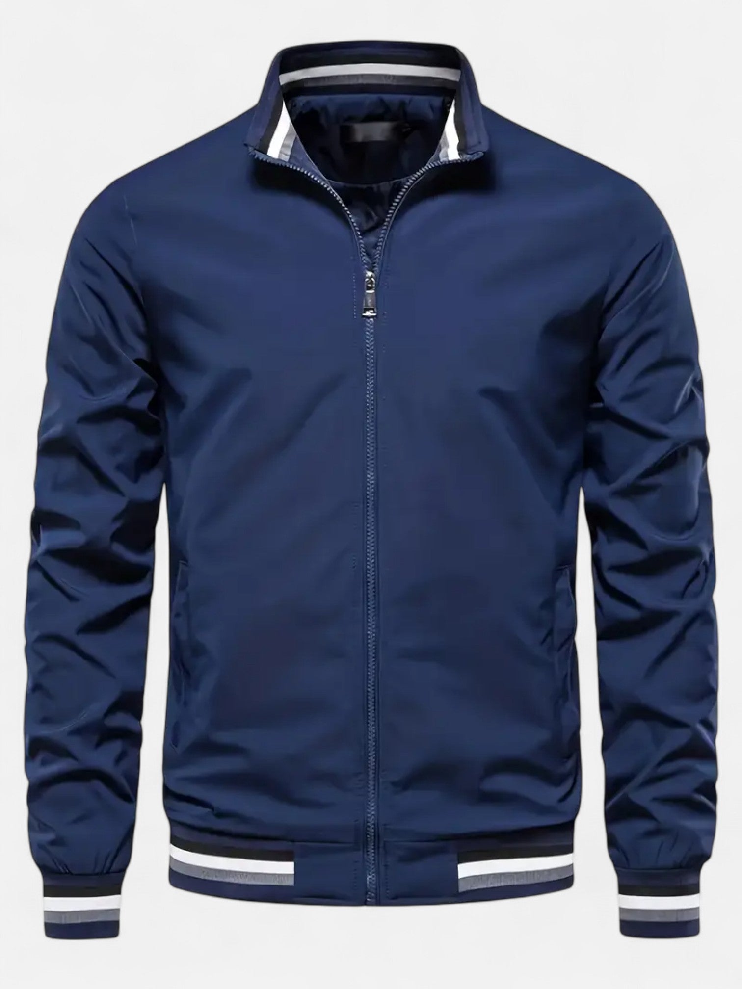 Maisonancien | Męska kurtka bomber z kołnierzem stójką