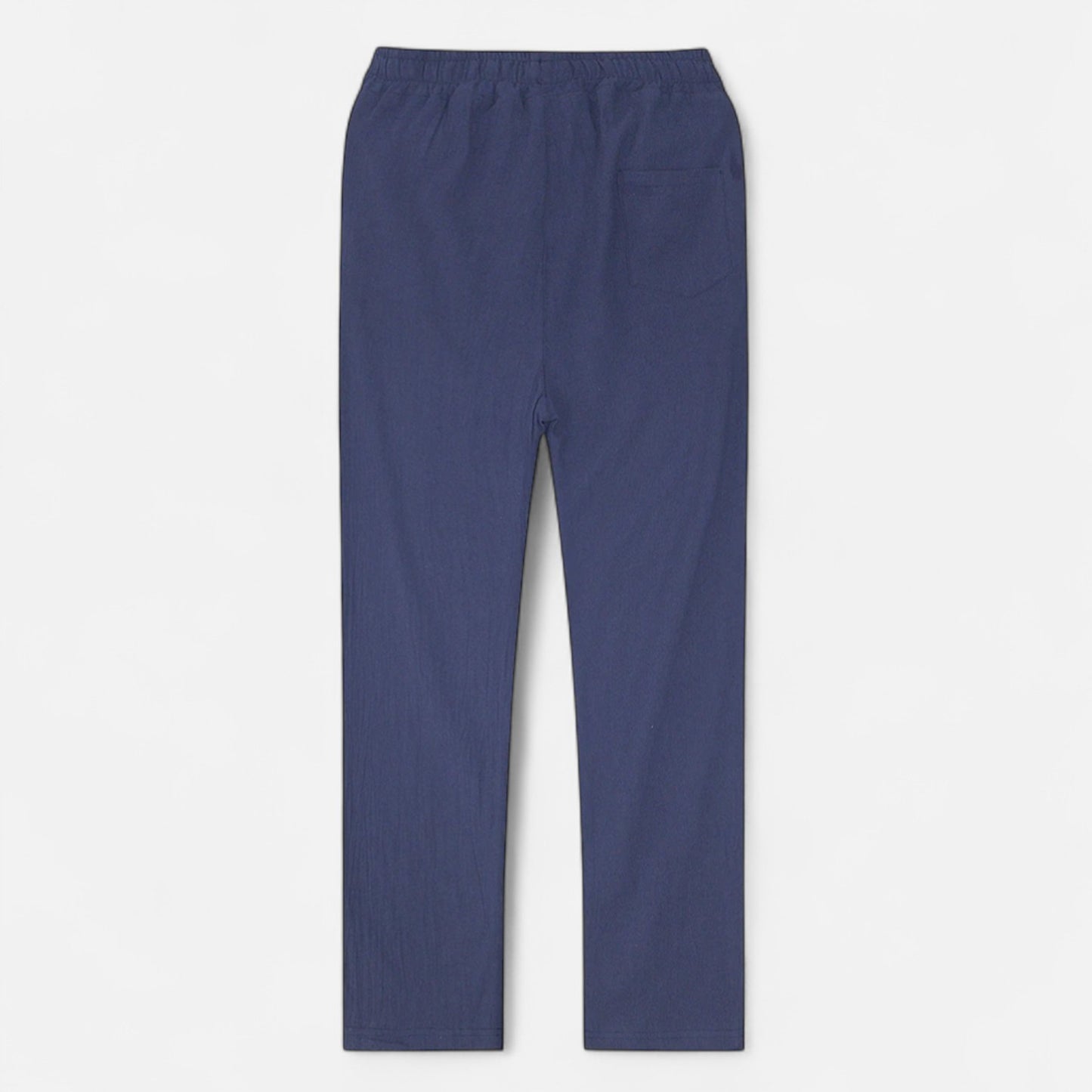 Maisonancien | Mężczyzna Casual Spodnie Ankle-Length z Elastycznym Pasem