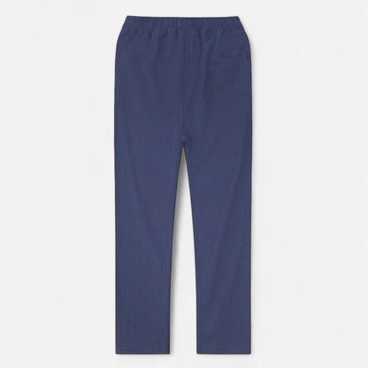 Maisonancien | Mężczyzna Casual Spodnie Ankle-Length z Elastycznym Pasem