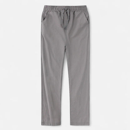 Maisonancien | Mężczyzna Casual Spodnie Ankle-Length z Elastycznym Pasem