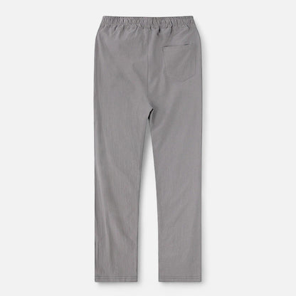 Maisonancien | Mężczyzna Casual Spodnie Ankle-Length z Elastycznym Pasem