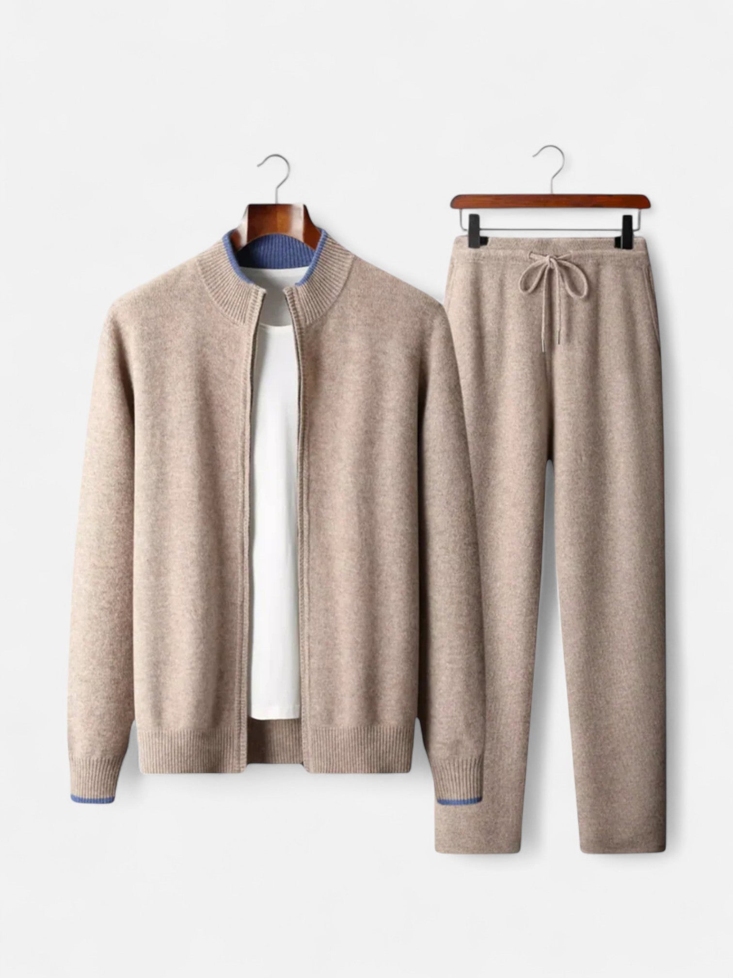 Maisonancien | Męski Wełniany Zestaw Lounge – Komfort w Stylu Heritage