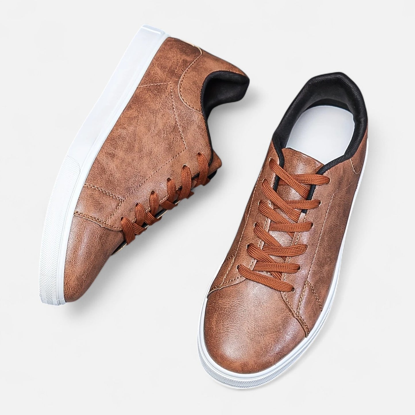 Maisonancien | Męskie sneakersy ze skóry – komfortowy preppy szyk