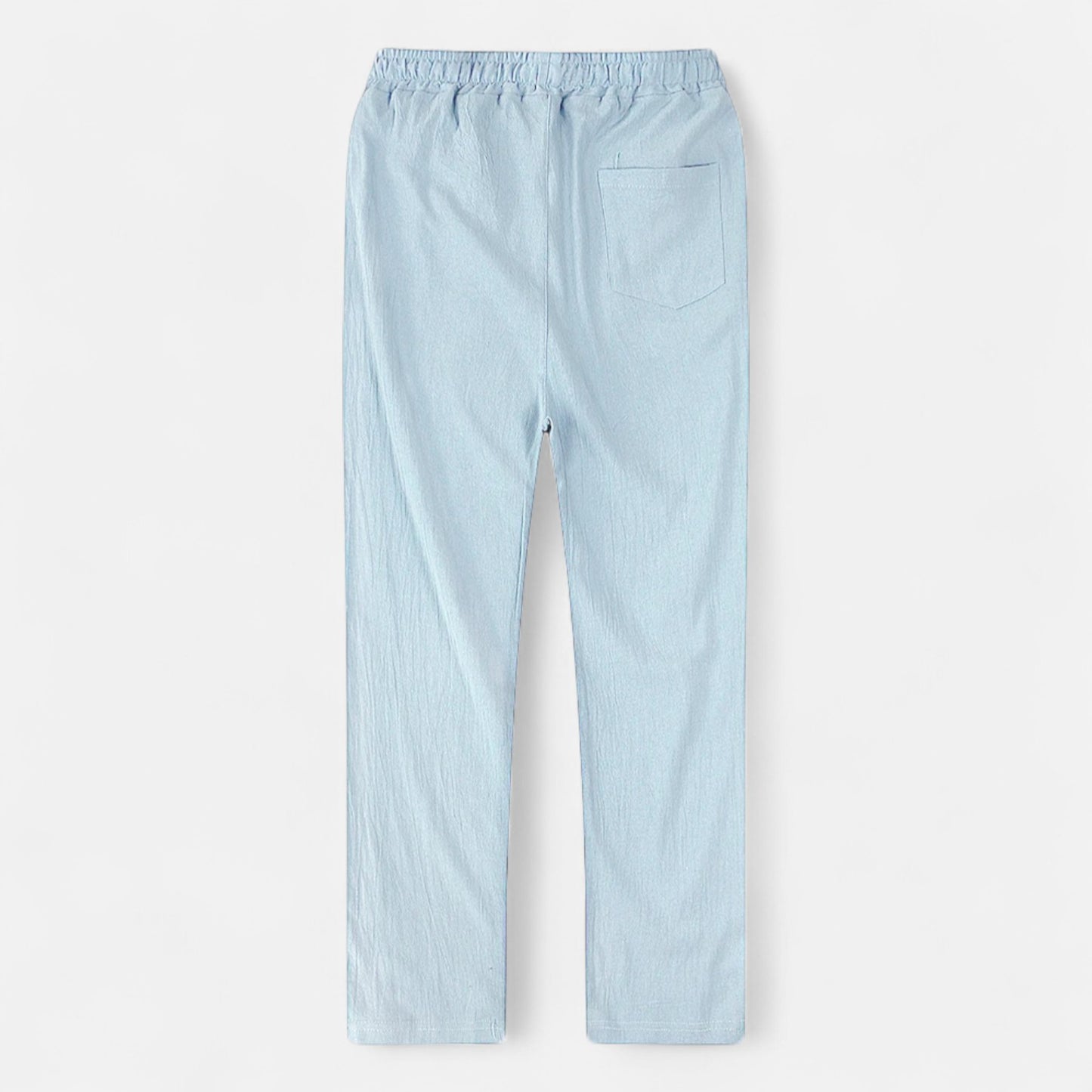 Maisonancien | Mężczyzna Casual Spodnie Ankle-Length z Elastycznym Pasem