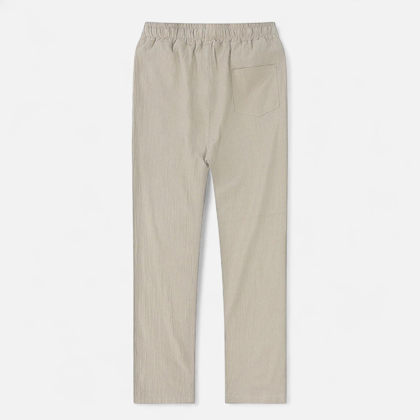 Maisonancien | Mężczyzna Casual Spodnie Ankle-Length z Elastycznym Pasem
