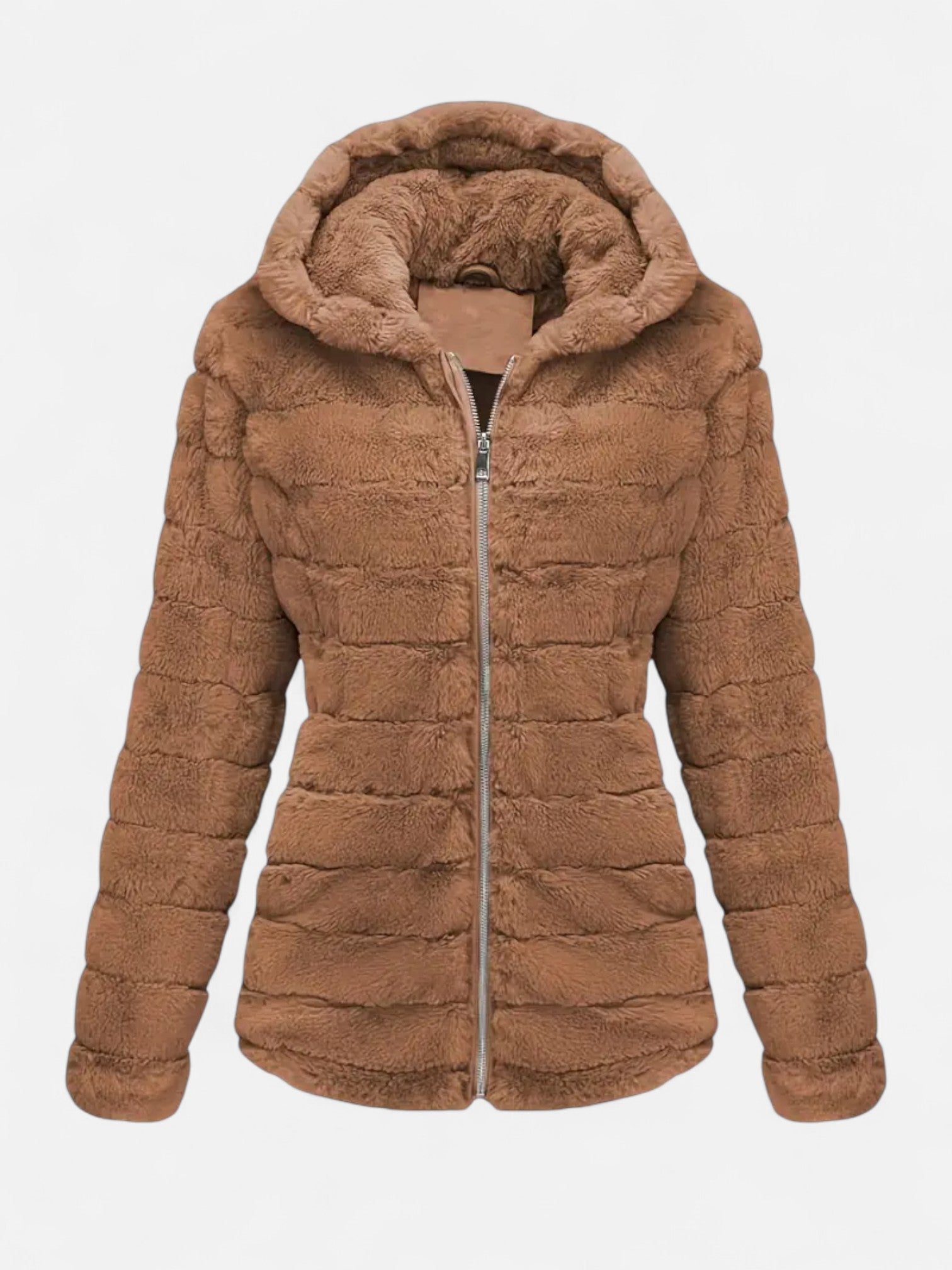 Maisonancien | Damska kurtka zimowa z kapturem z futerkiem