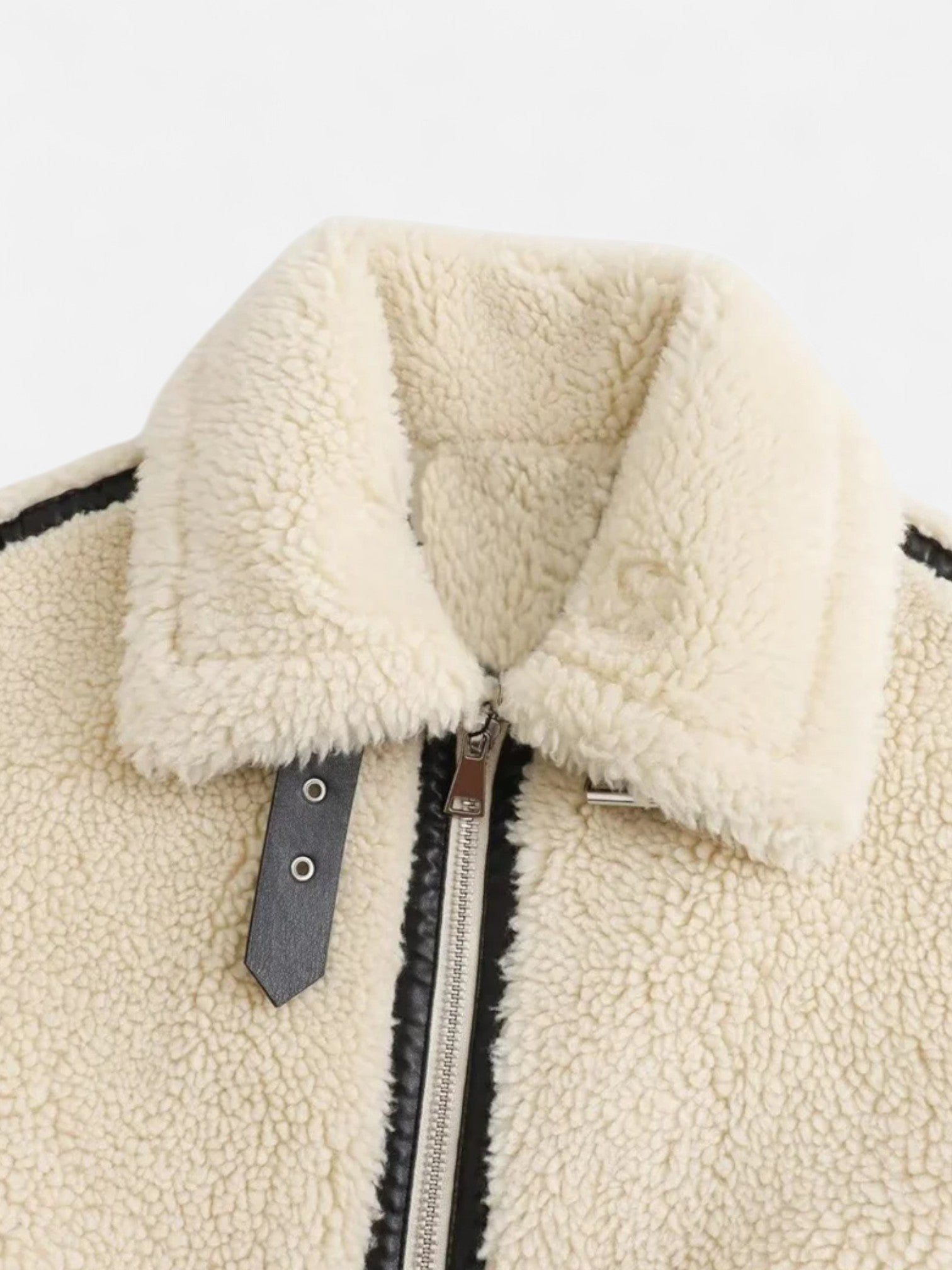 Maisonancien | Damska Kurtka Motocyklowa – Sztuczne Futro Premium