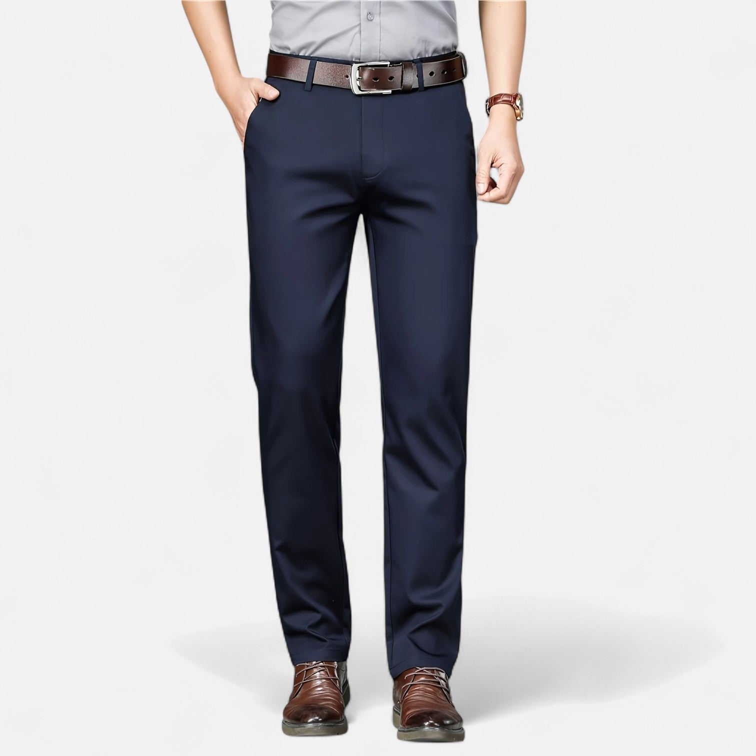 Maisonancien | Męskie spodnie business – styl angielski codzienny