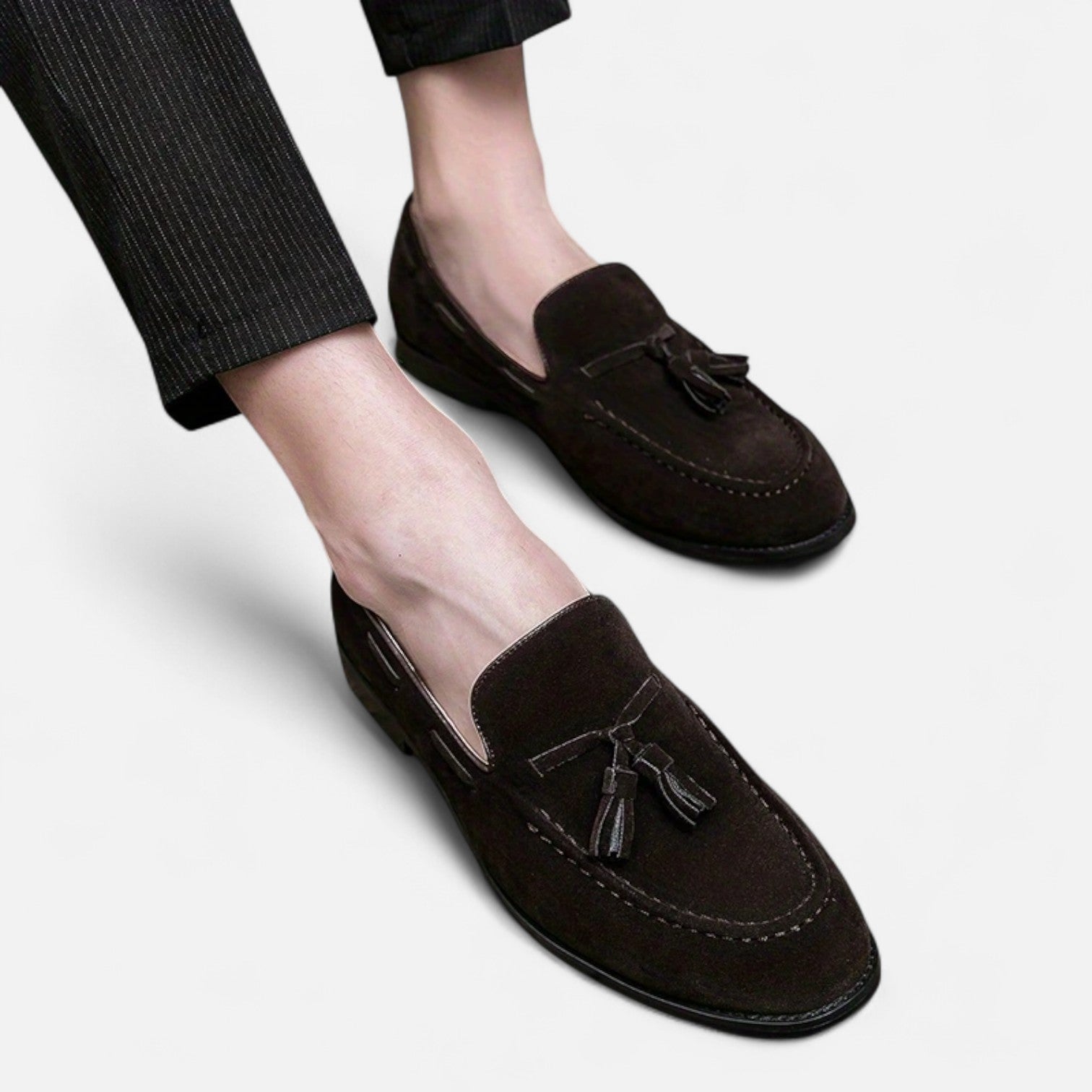 Maisonancien | Męskie loafersy tassel – skórzany Oxford szyk