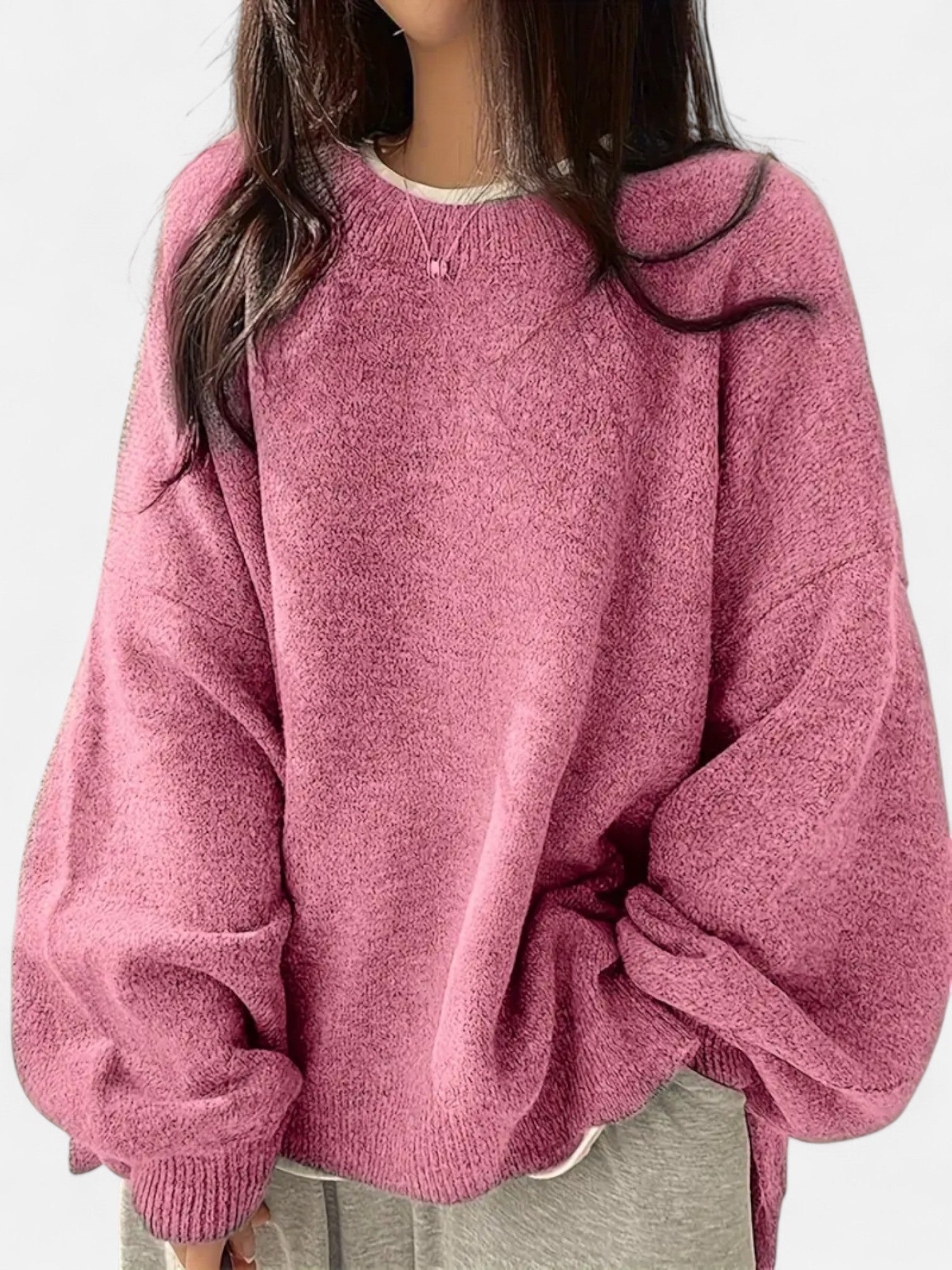 Maisonancien | Damski sweter z okrągłym dekoltem