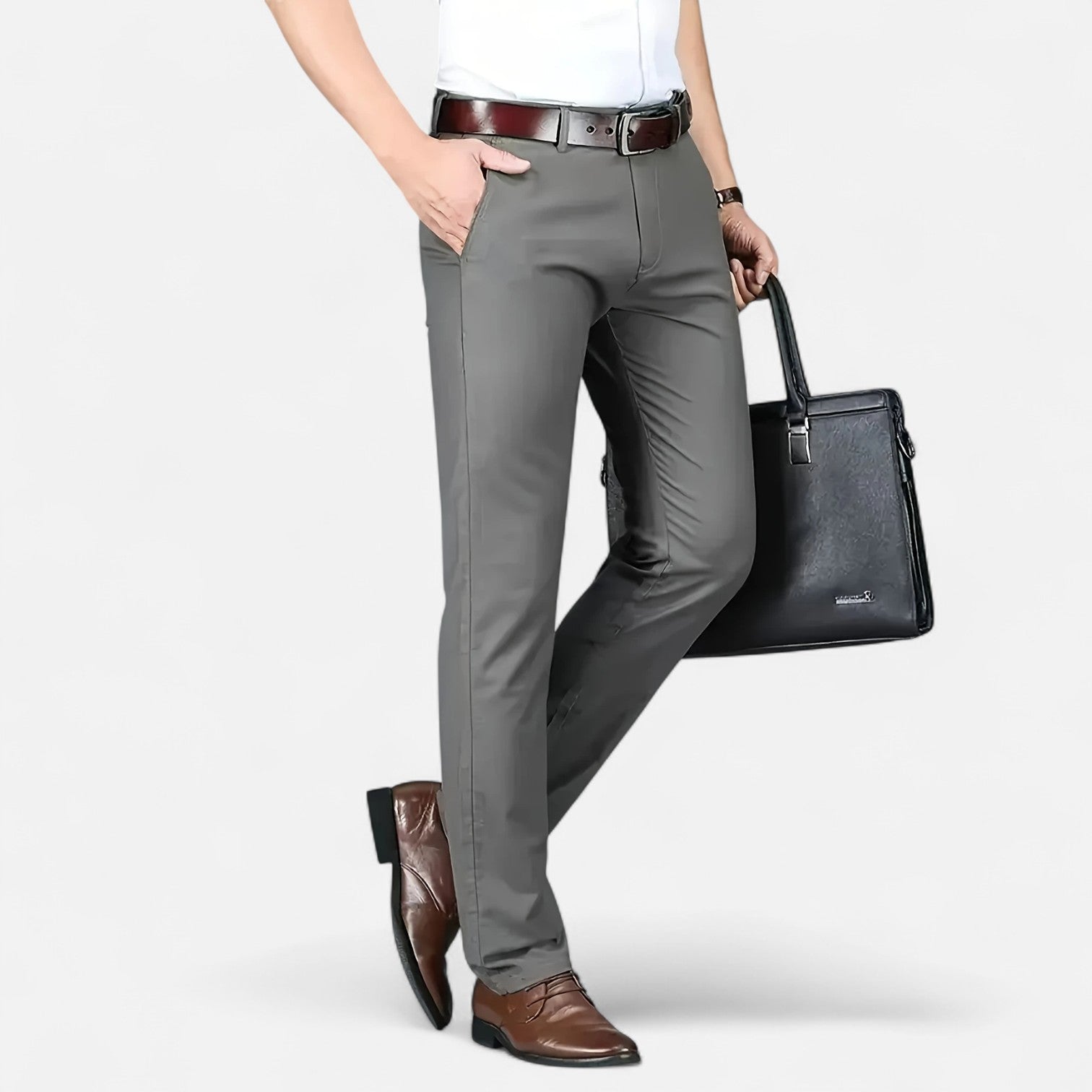 Maisonancien | Męskie spodnie business – styl angielski codzienny