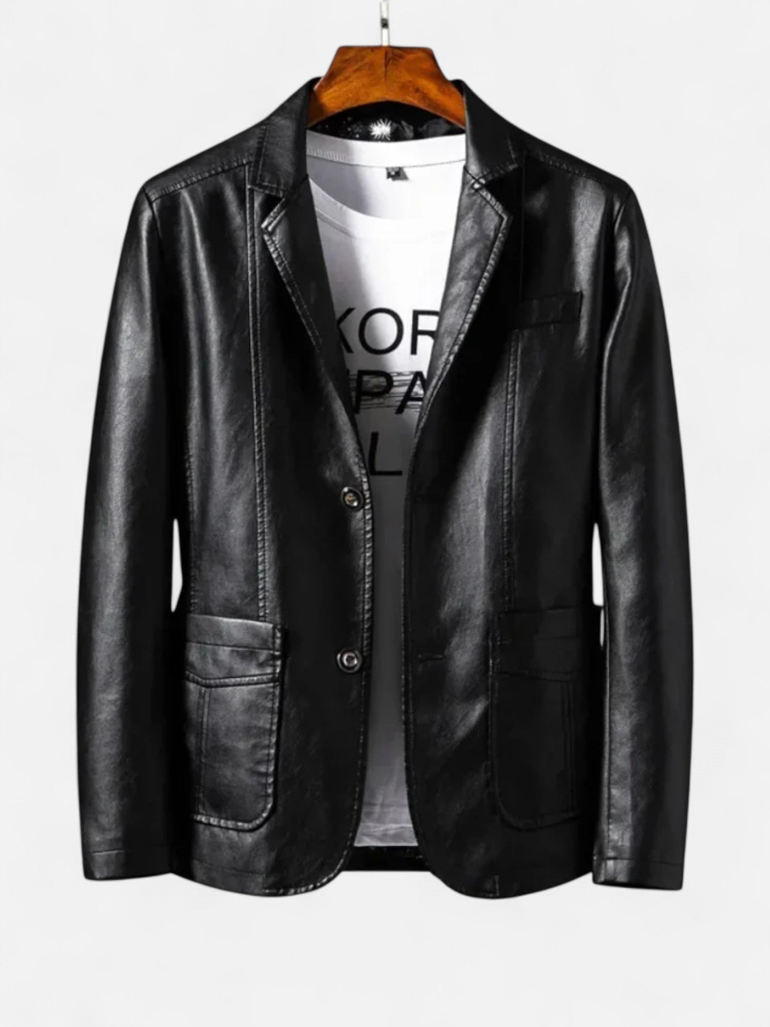 Maisonancien | Męska Skórzana Kurtka – Nowoczesna Klasa i Charakter