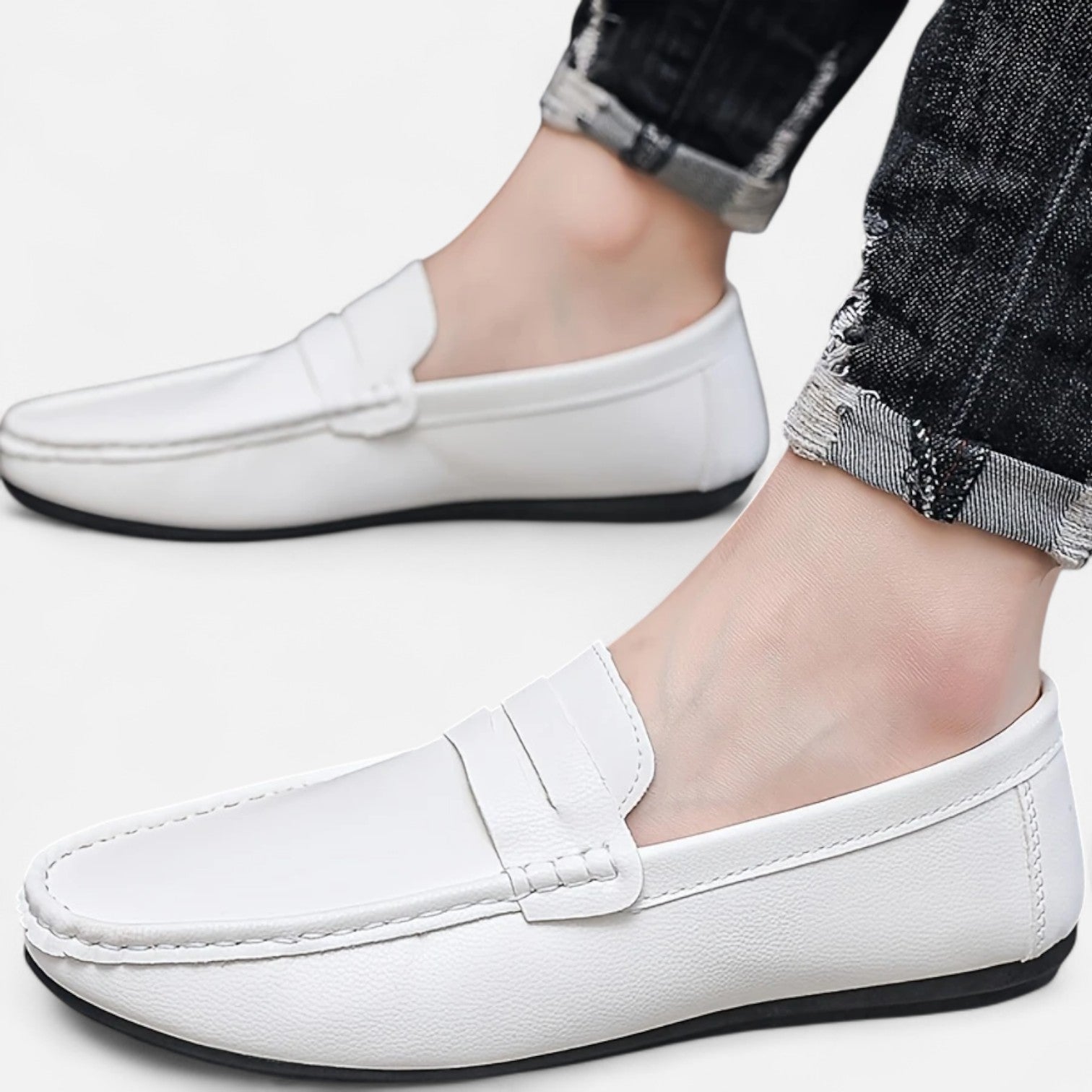 Maisonancien | Męskie penny loafers – klasyka i komfort