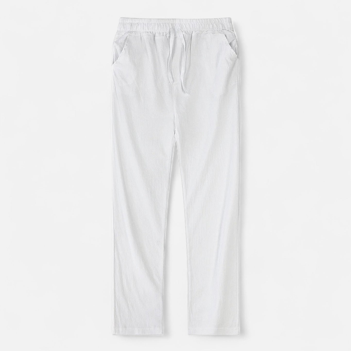Maisonancien | Mężczyzna Casual Spodnie Ankle-Length z Elastycznym Pasem
