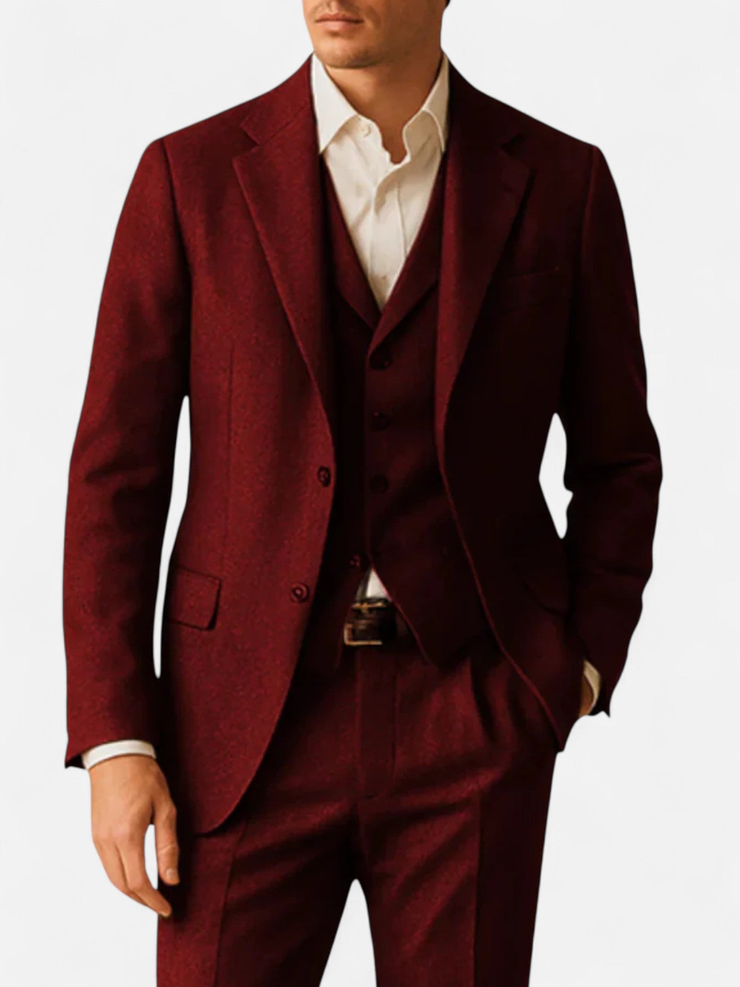 Maisonancien | Męski Trzyczęściowy Garnitur Vintage – Klasa i Tradycja