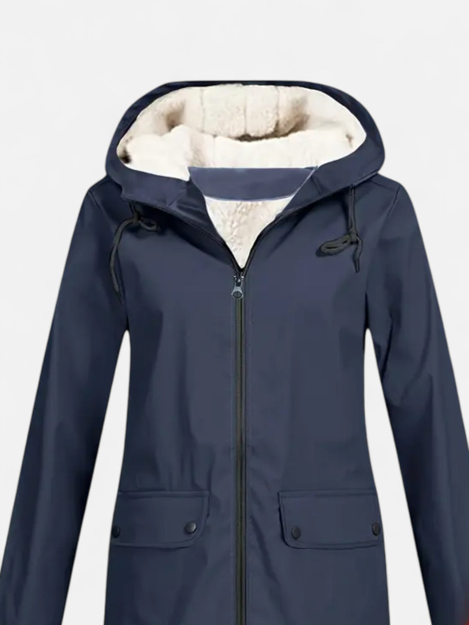 Maisonancien | Damska zimowa kurtka wiatrówka z kapturem