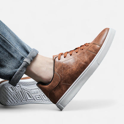Maisonancien | Męskie sneakersy ze skóry – komfortowy preppy szyk