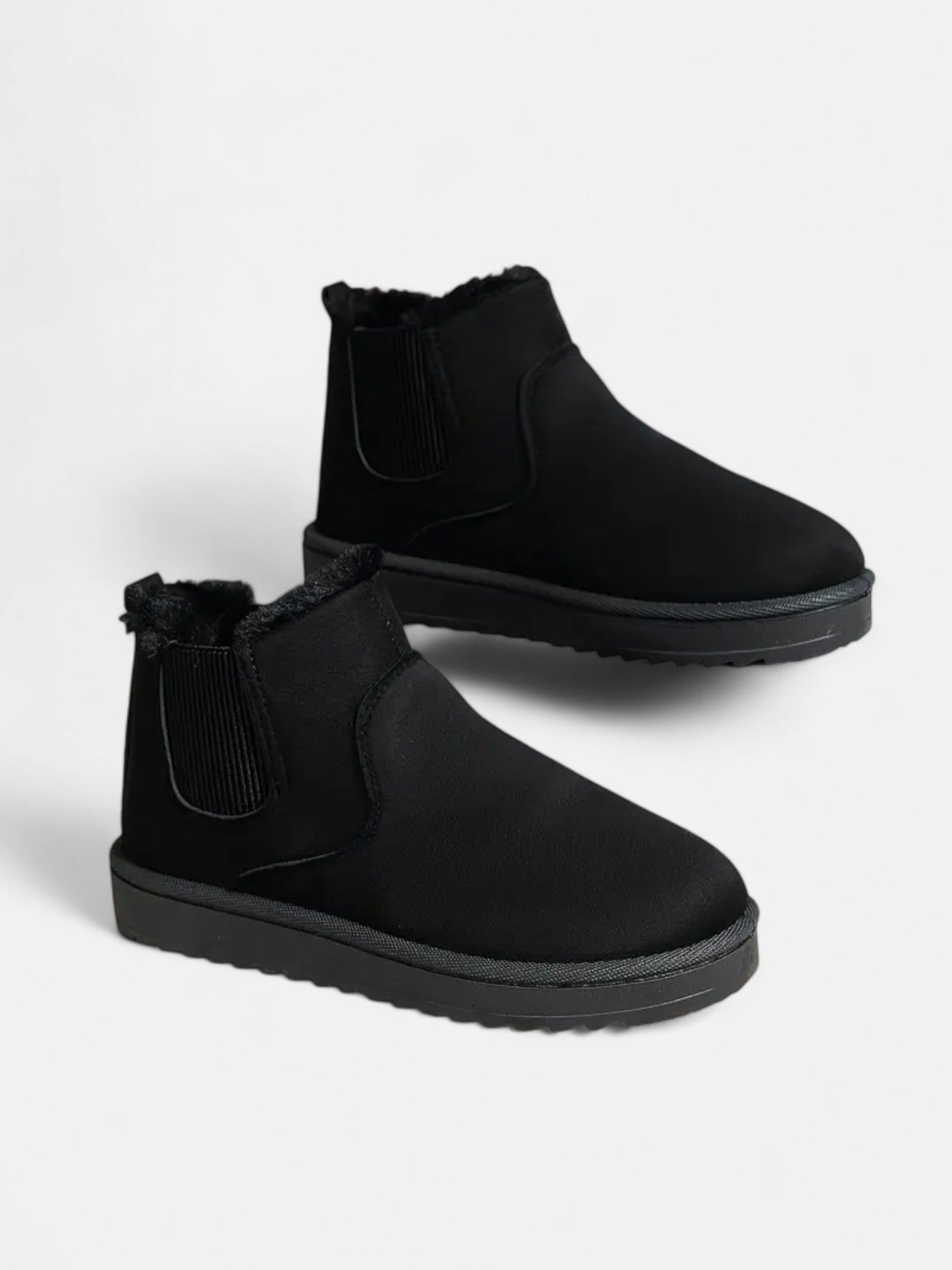 Maisonancien | Damskie zimowe botki na grubej podeszwie