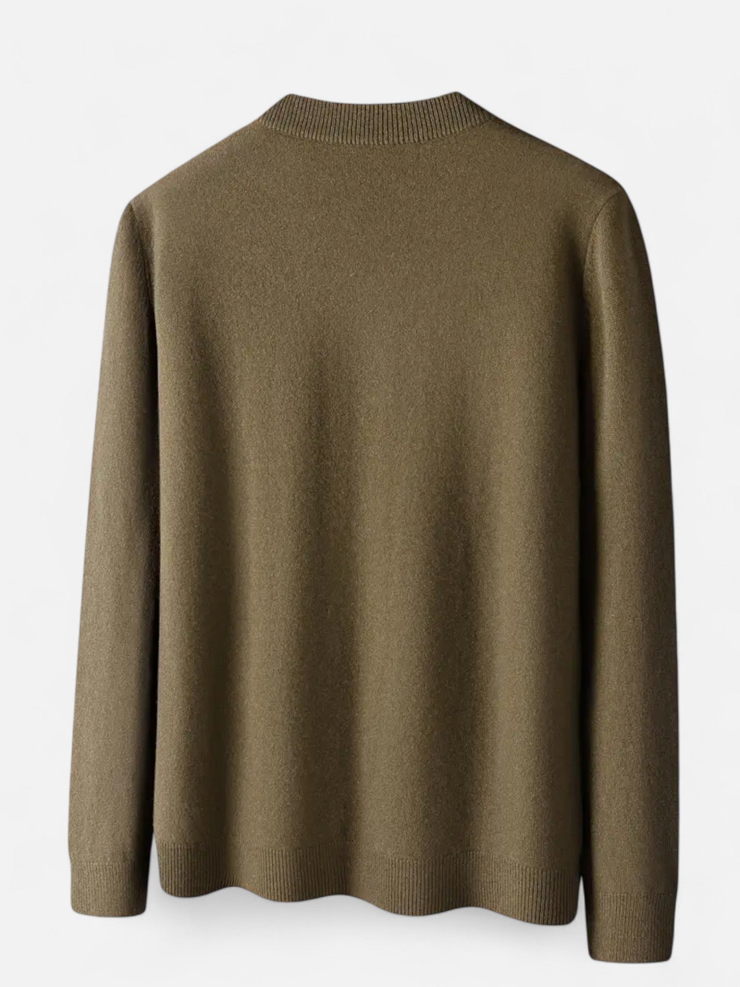 Maisonancien | Męski golf z okrągłym dekoltem i żakardem