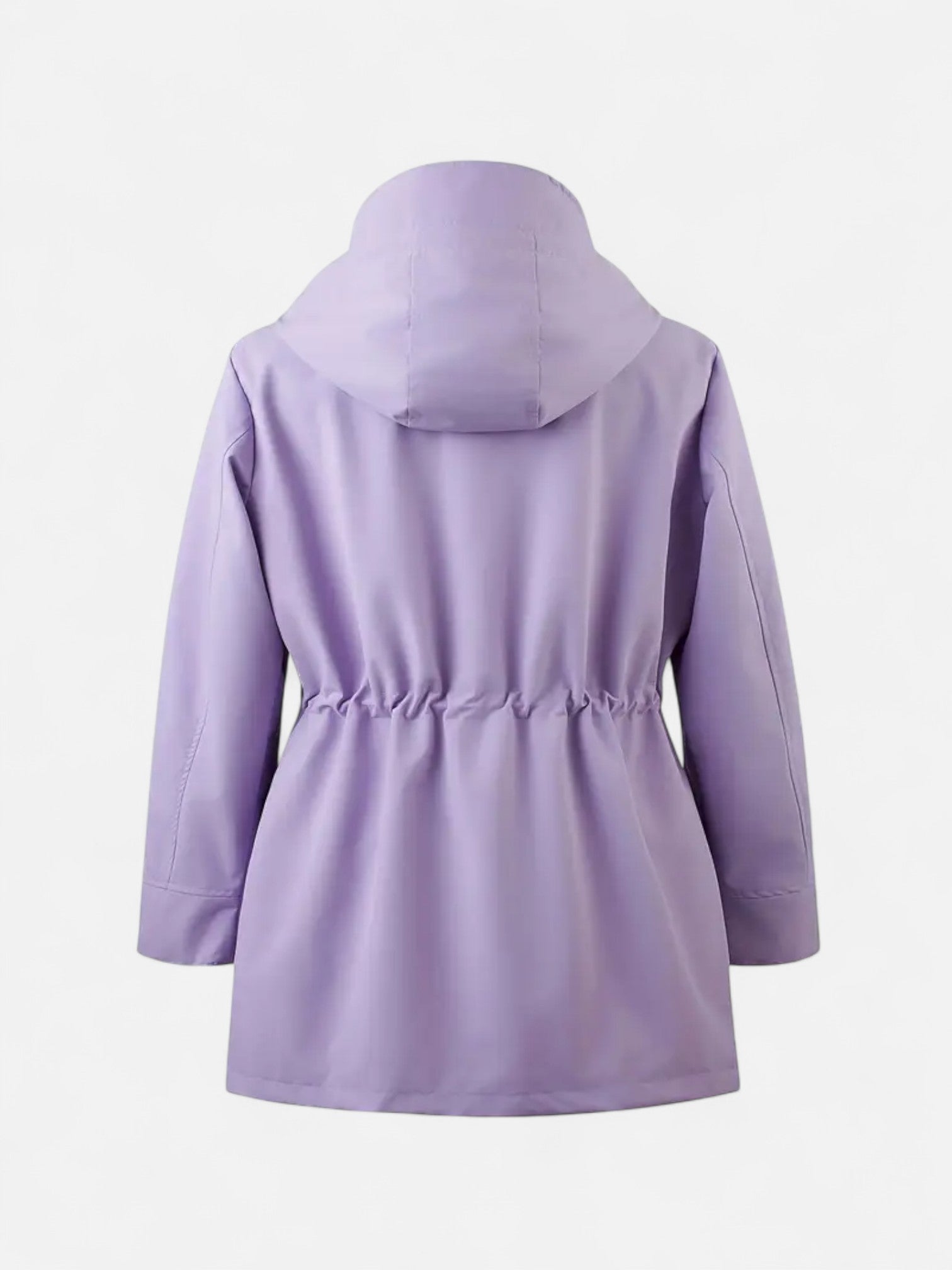 Maisonancien | Damski Płaszcz z Kapturem – Casual z Troczkiem w Pasie