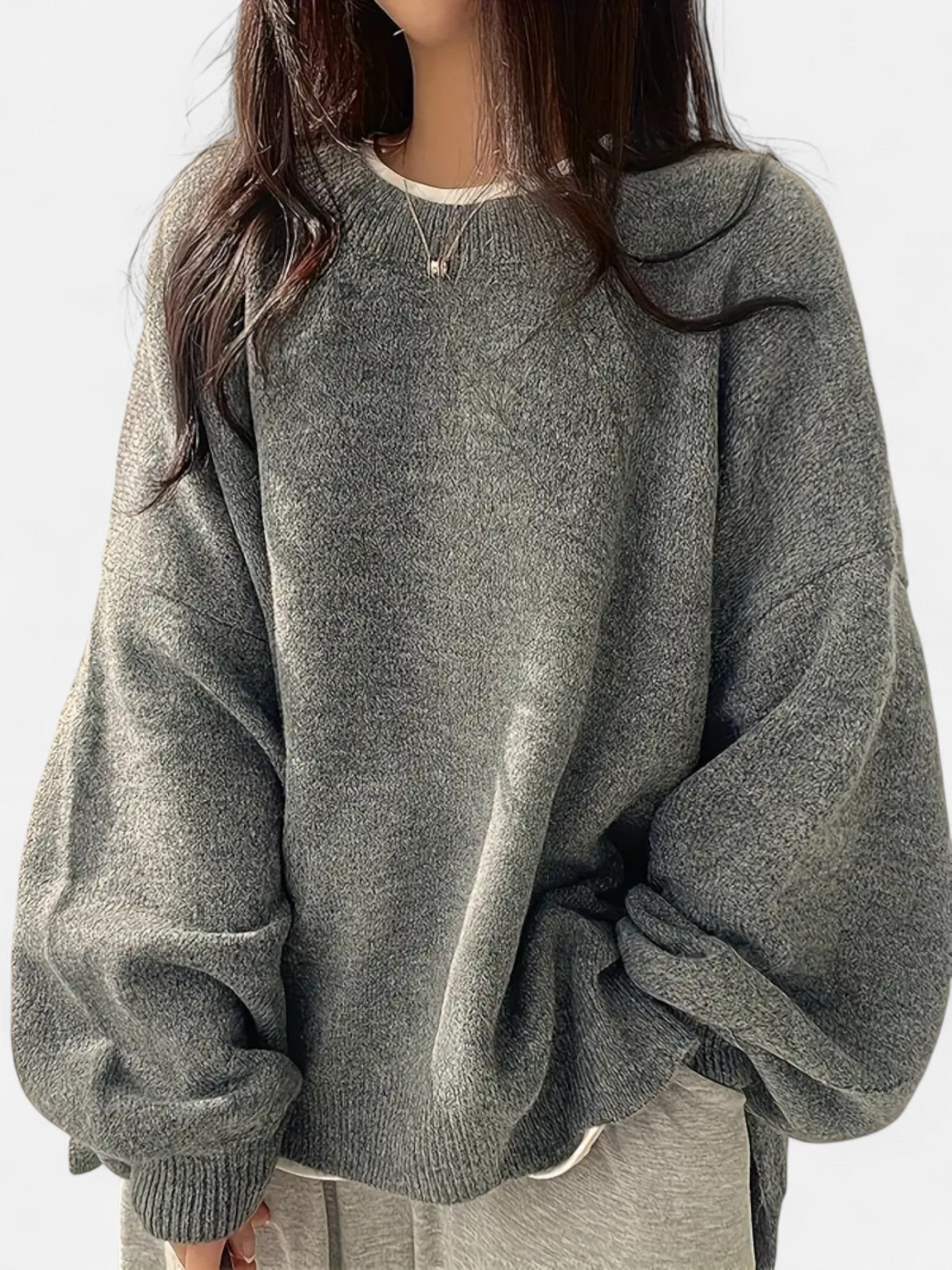 Maisonancien | Damski sweter z okrągłym dekoltem