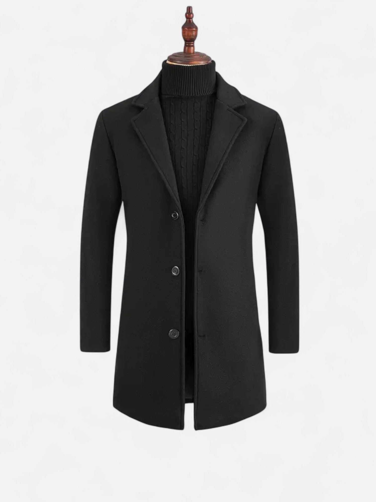 Maisonancien | Męski Płaszcz Zimowy – Slim Fit Elegance