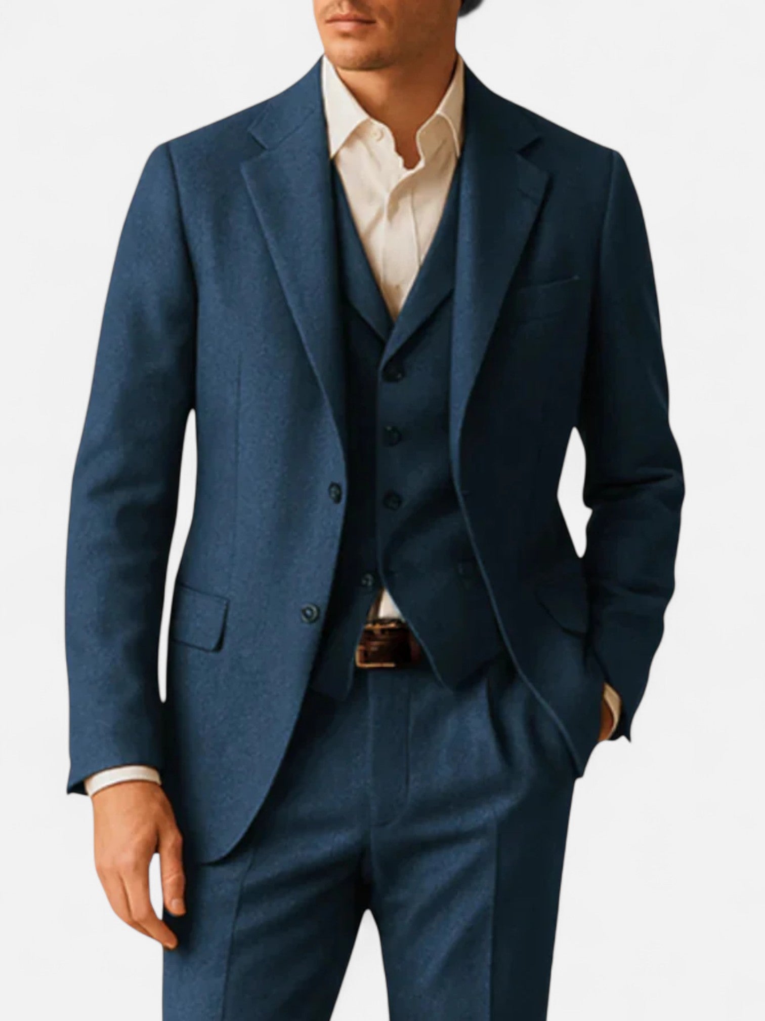 Maisonancien | Męski Trzyczęściowy Garnitur Vintage – Klasa i Tradycja