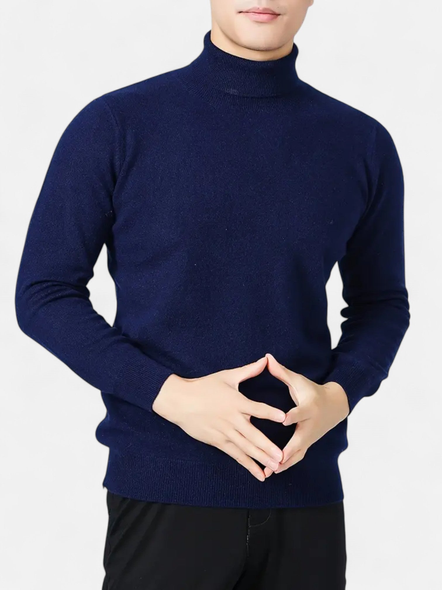 Maisonancien | Męski Sweter High-Neck – Elegancja Jesień/Zima