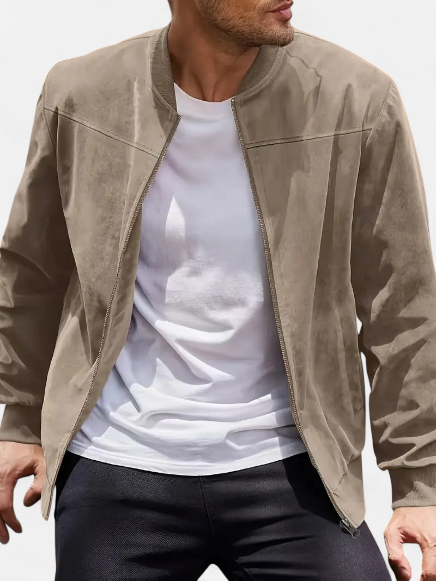 Maisonancien | Męska Kurtka Aksamitna – Casual Retro na Zamek