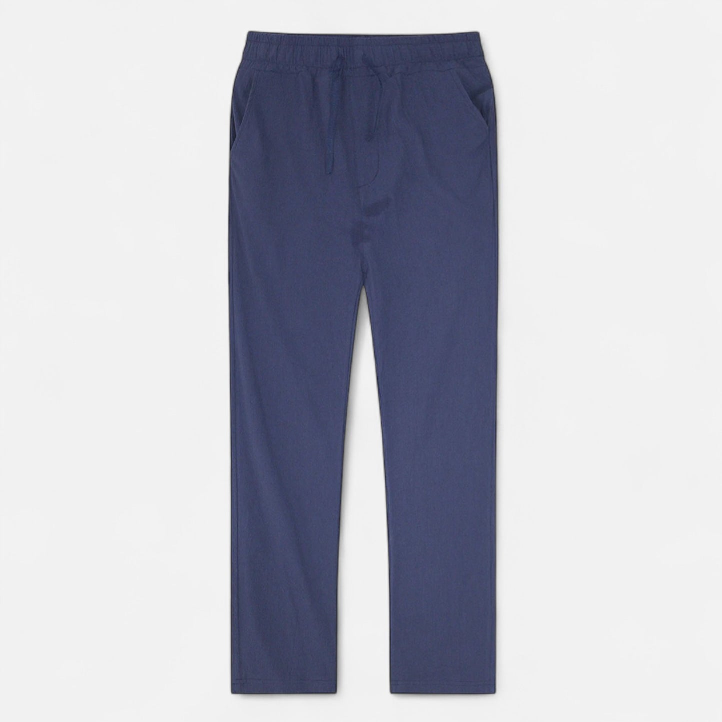 Maisonancien | Mężczyzna Casual Spodnie Ankle-Length z Elastycznym Pasem